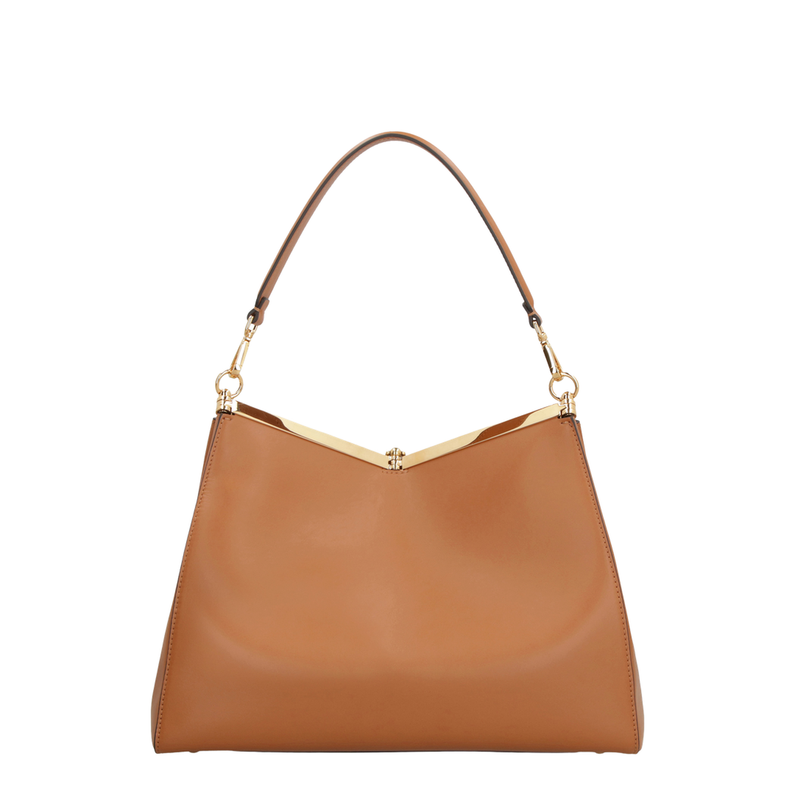 Large Shoulder Bag - Light Brown