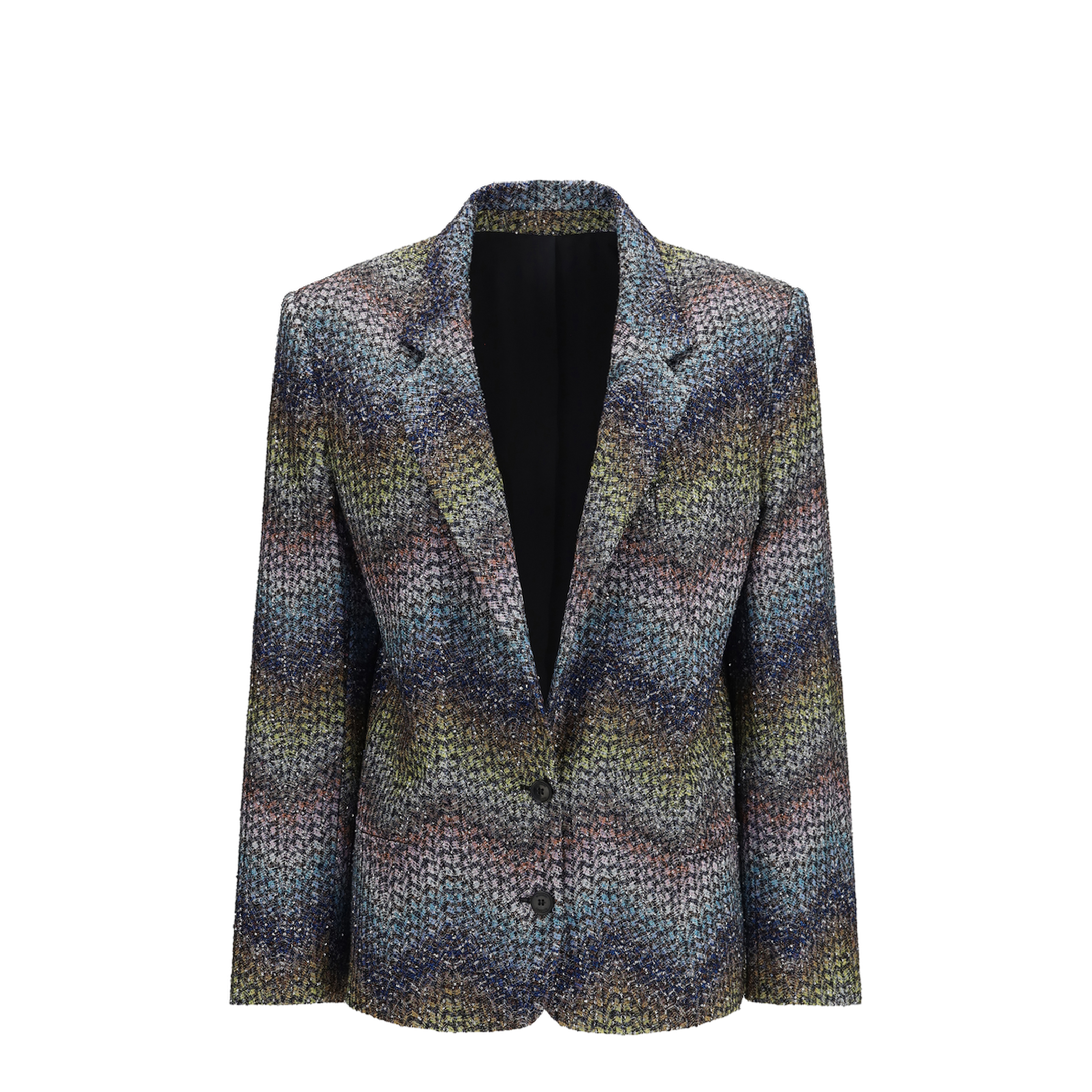 MAYFEYR - Missoni - Single-Breasted Lamé Viscose Blazer - DS26SF06BC0065