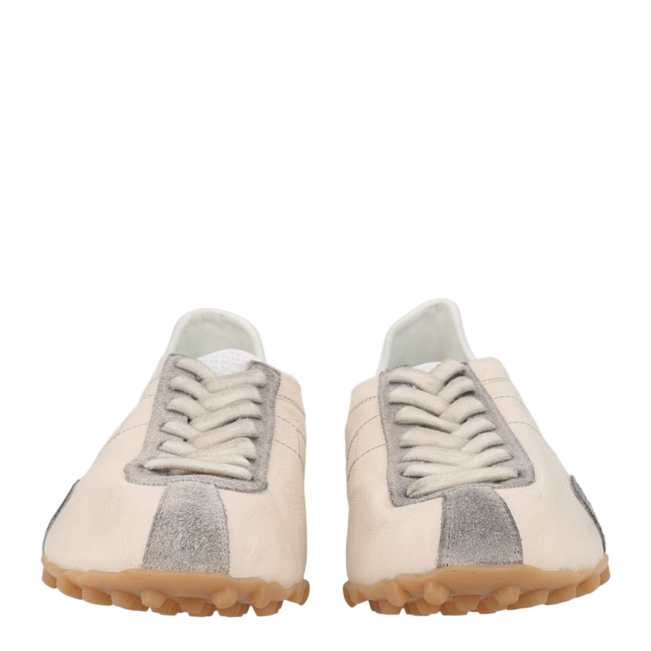 Sprinters Sneakers In Cream Leather And Vintage Suede