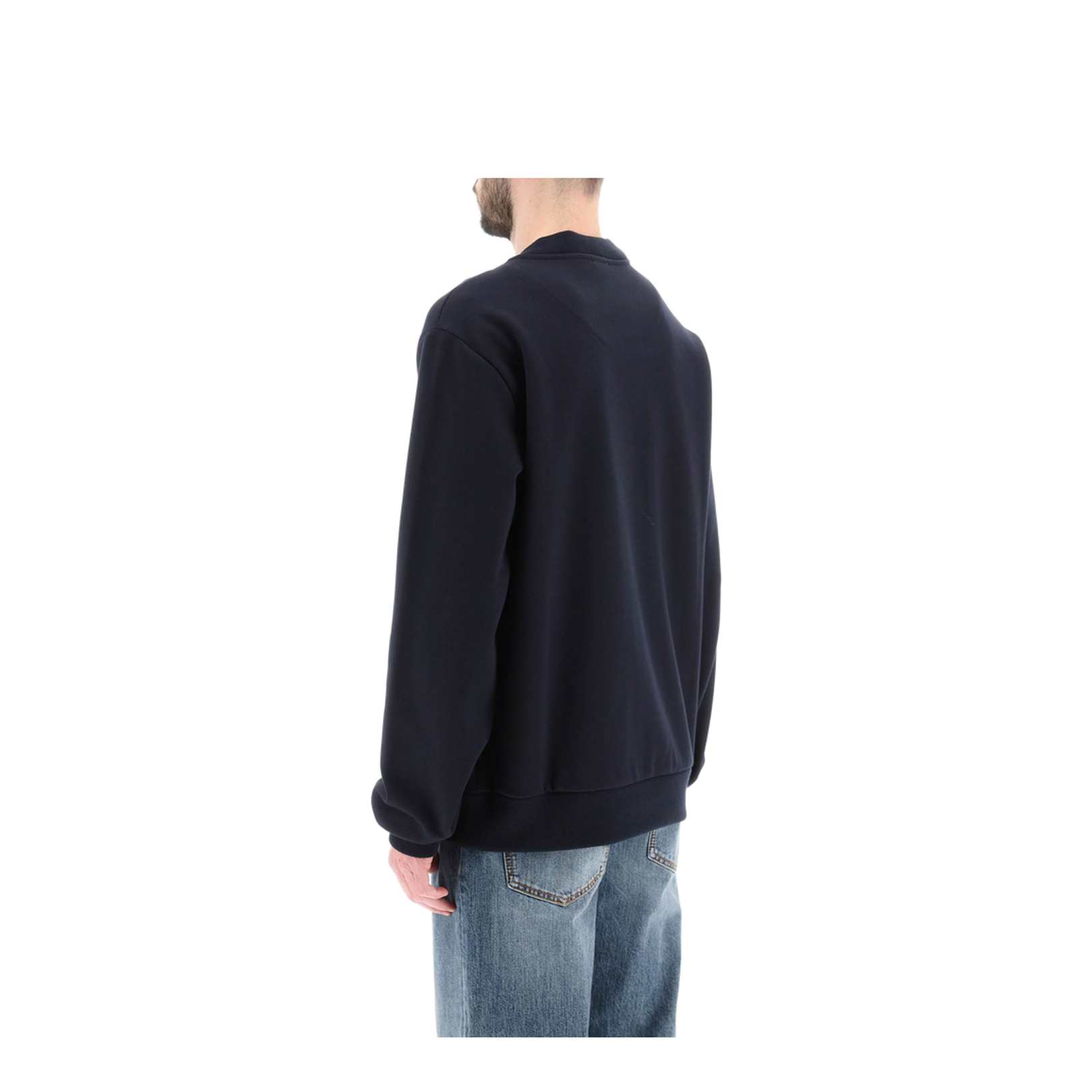 Cotton Sweatshirt with Front Logo