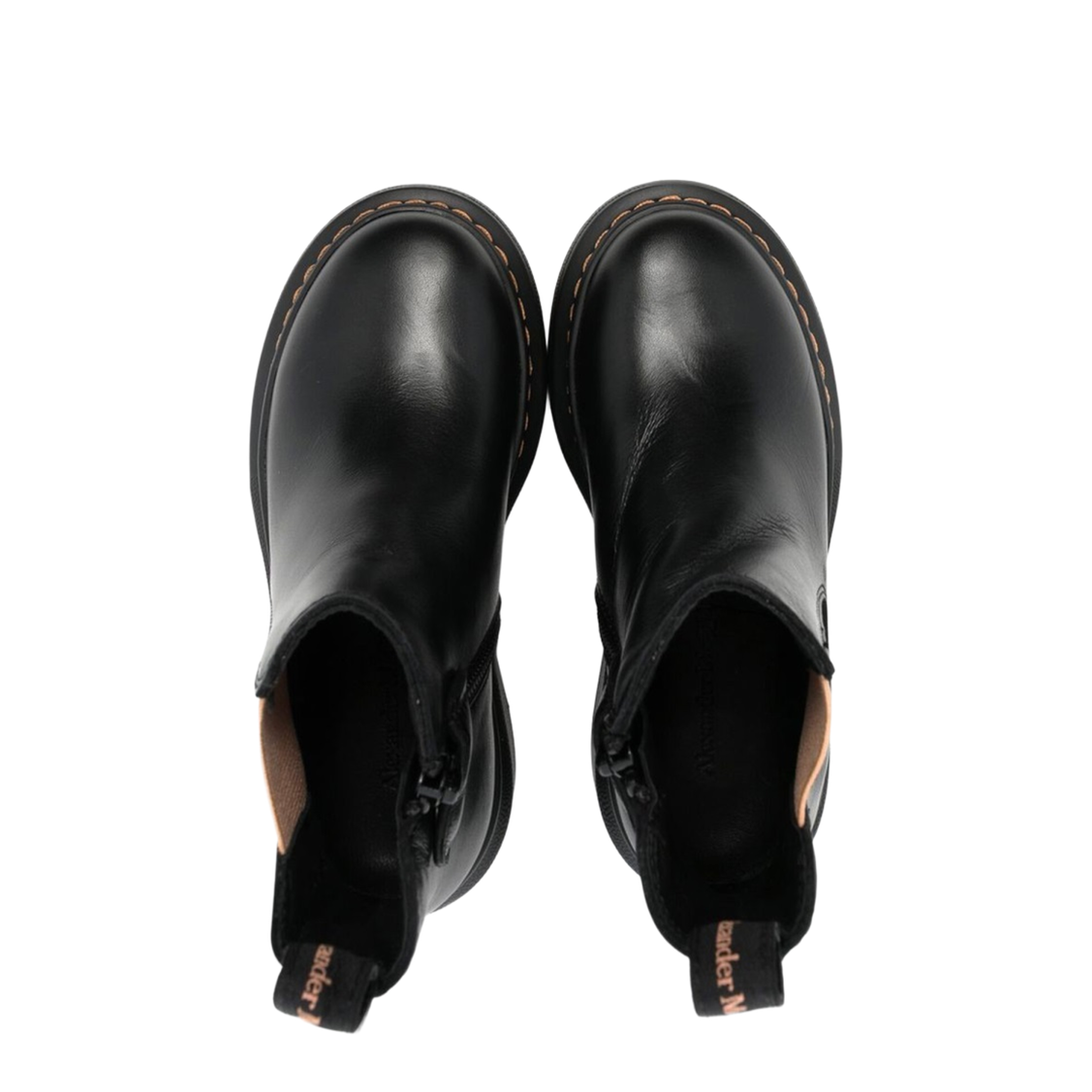 Ankle Boot with Contrasting Elastic on the Side