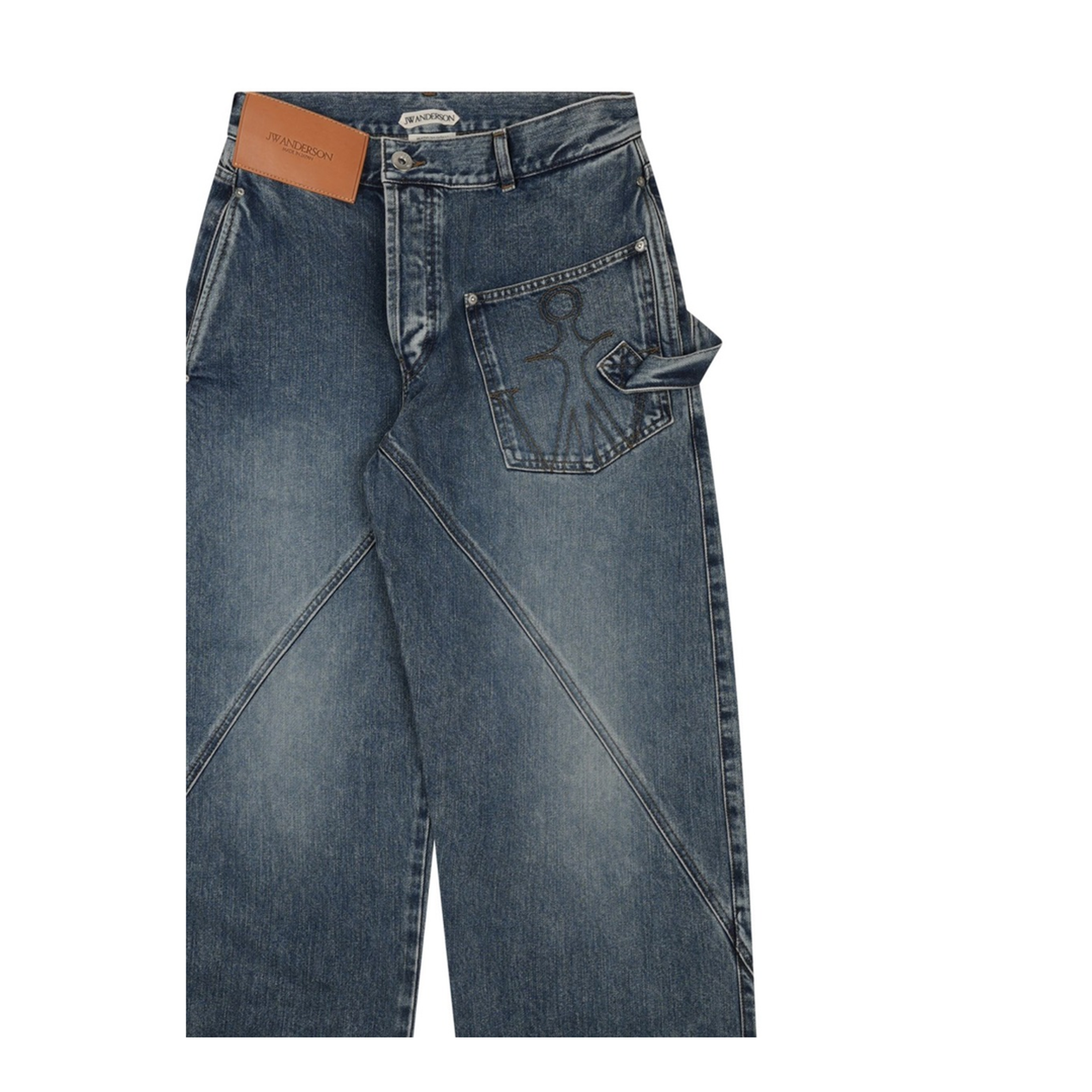 MAYFEYR - JW ANDERSON - Jeans Con Patch Logo - DT0127PG1849172