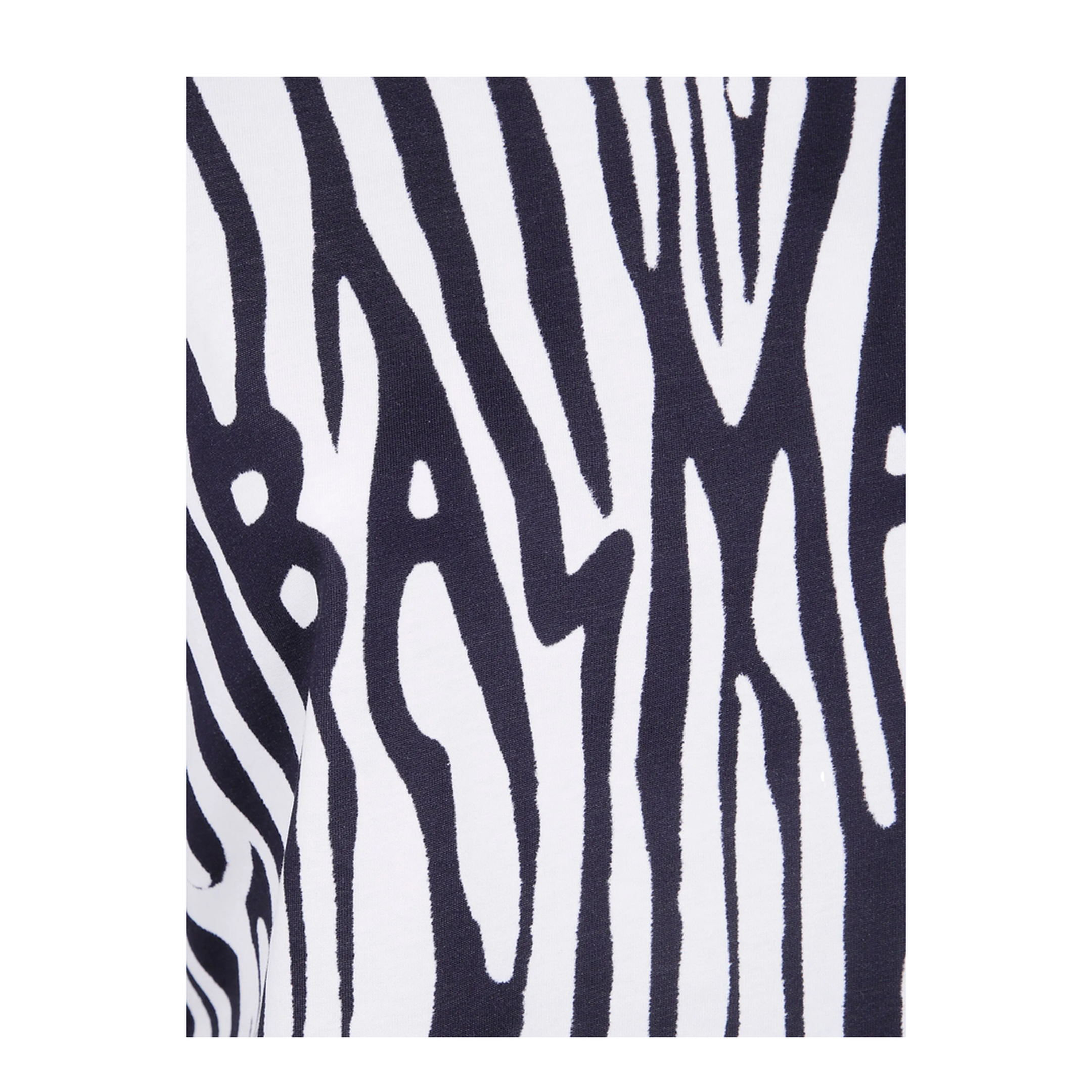 Zebra Print Crop T-Shirt