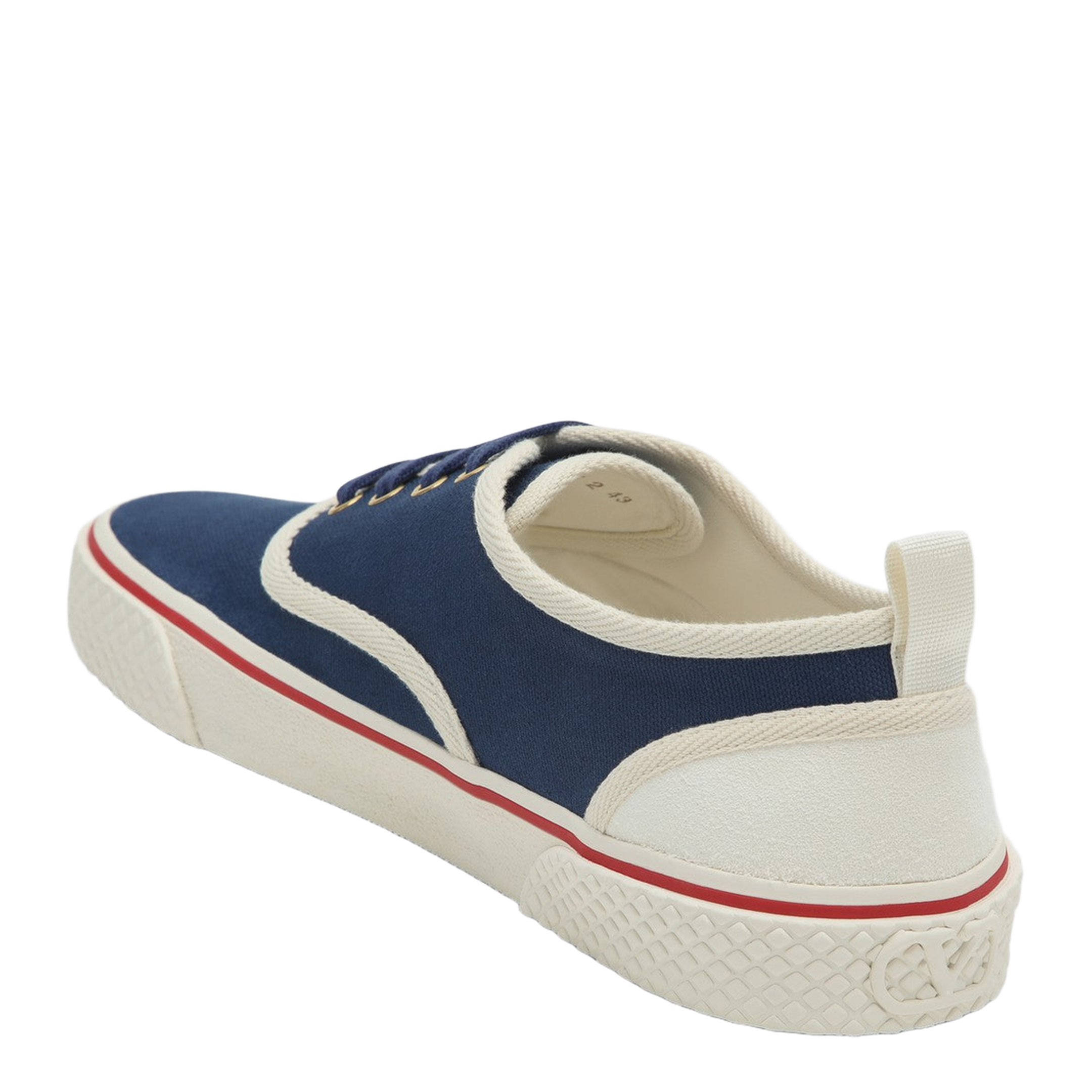 Sneaker Nojoke in Blue and White Canvas