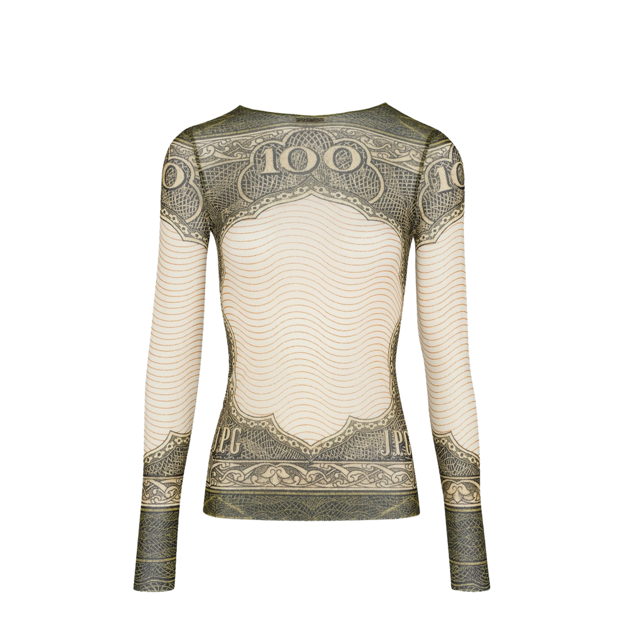 Top With Cartouche Print