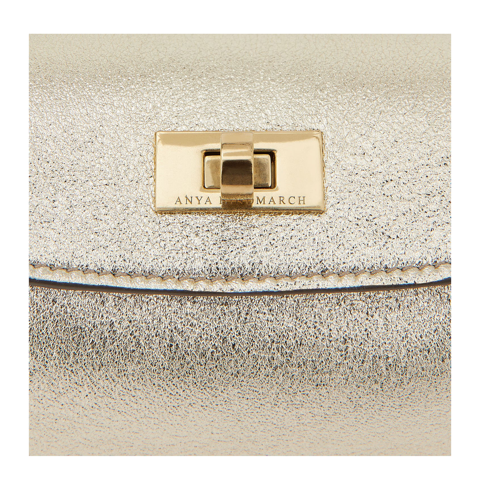 Gem Metallic Nappa Leather Sandals