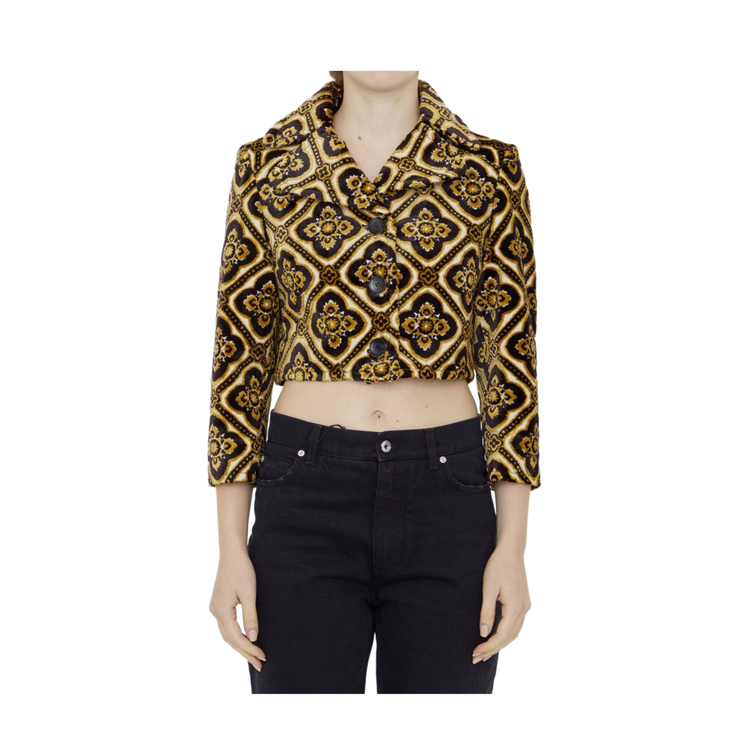 Velvet Cropped Jacket