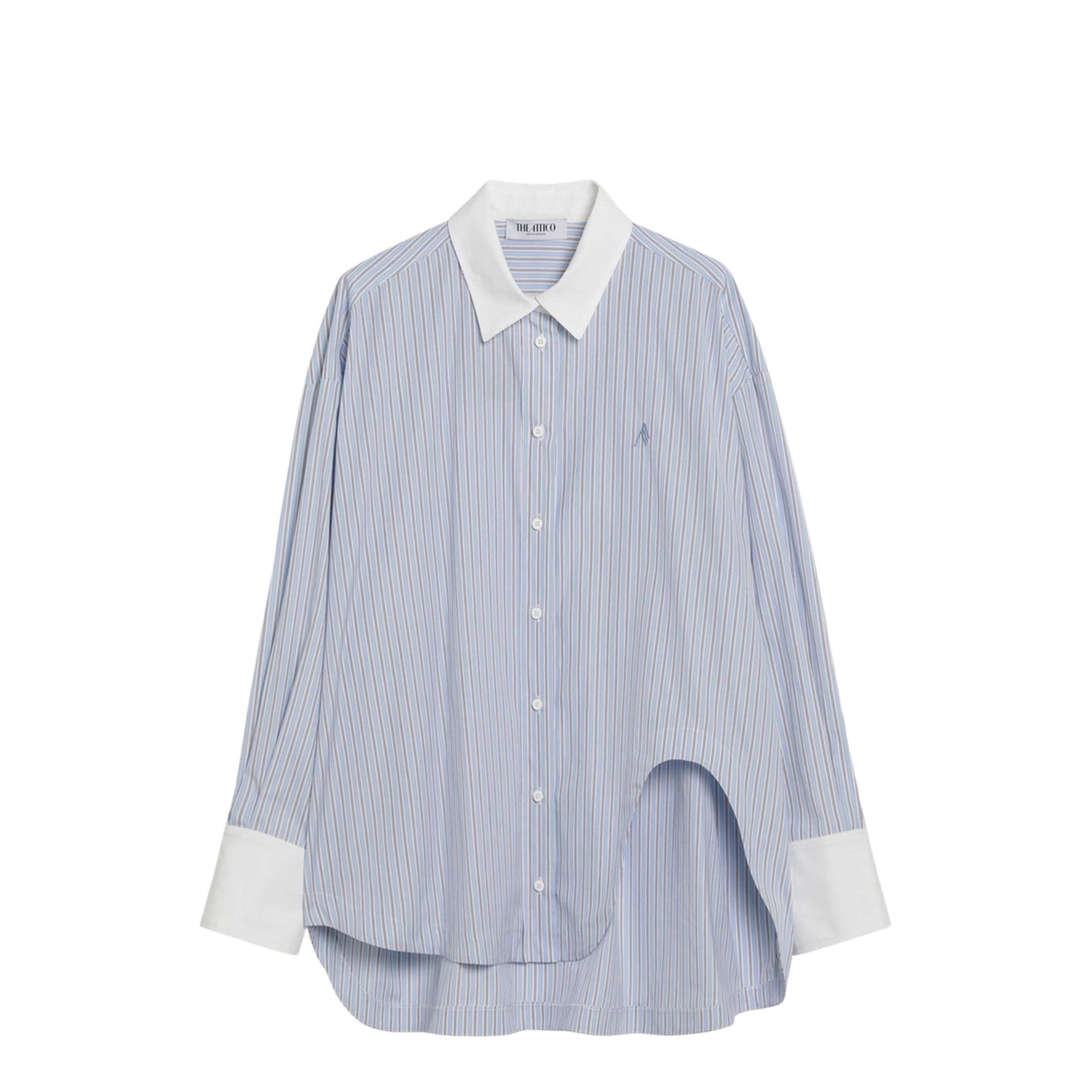 MAYFEYR - The Attico - Light Blue/White Striped Shirt - 260WCH0000CCC127AA264