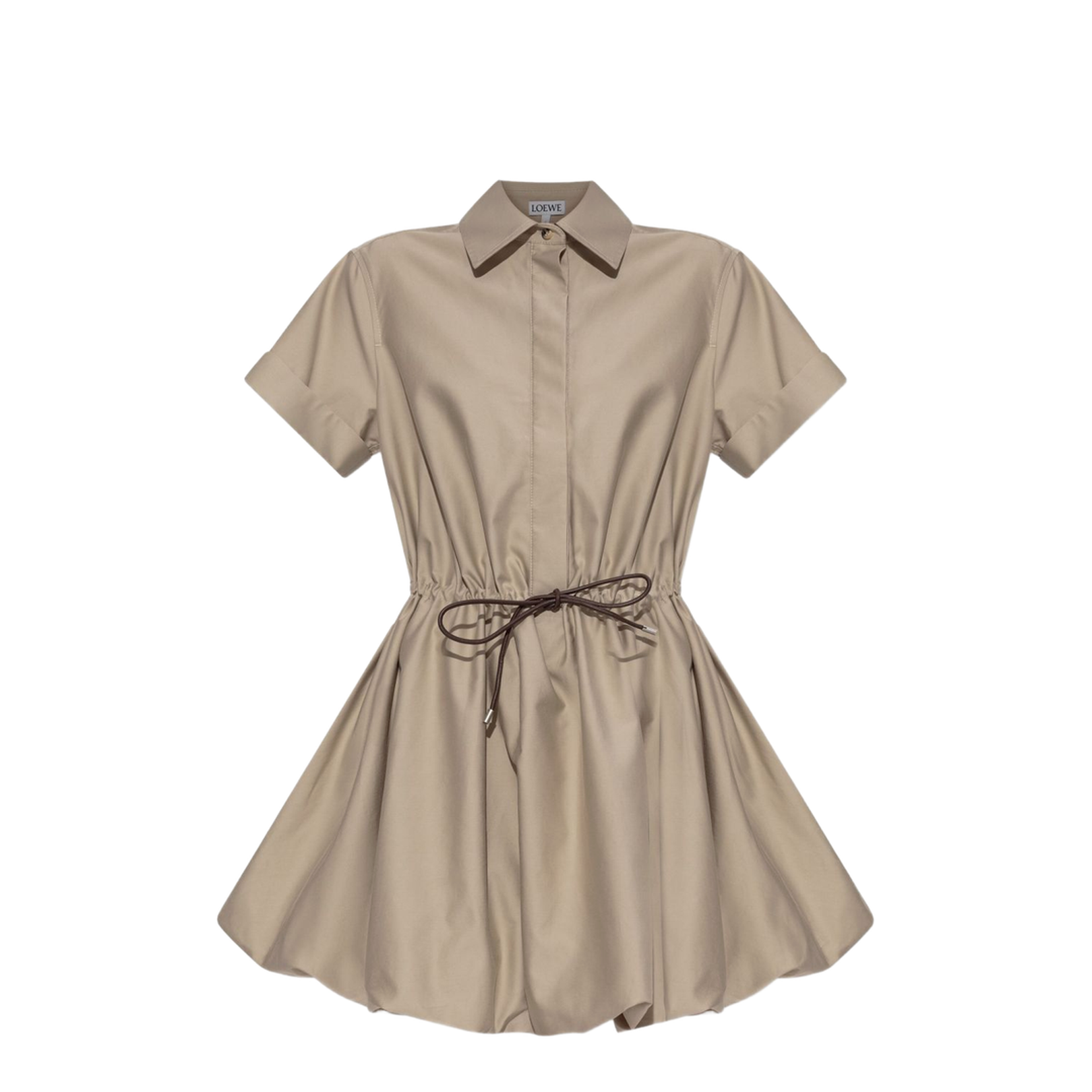 Cotton Blend Short Dress