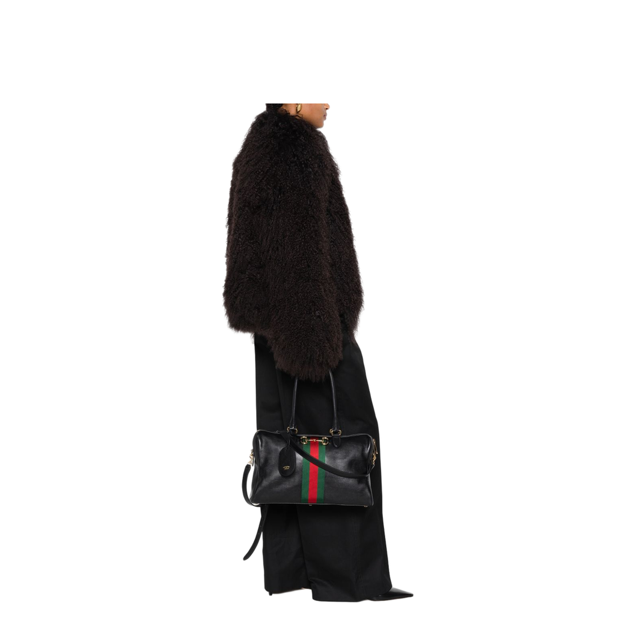 MAYFEYR - Gucci - Borsetto Large Boston Bag In Black Leather - 866734AAGIQ1053