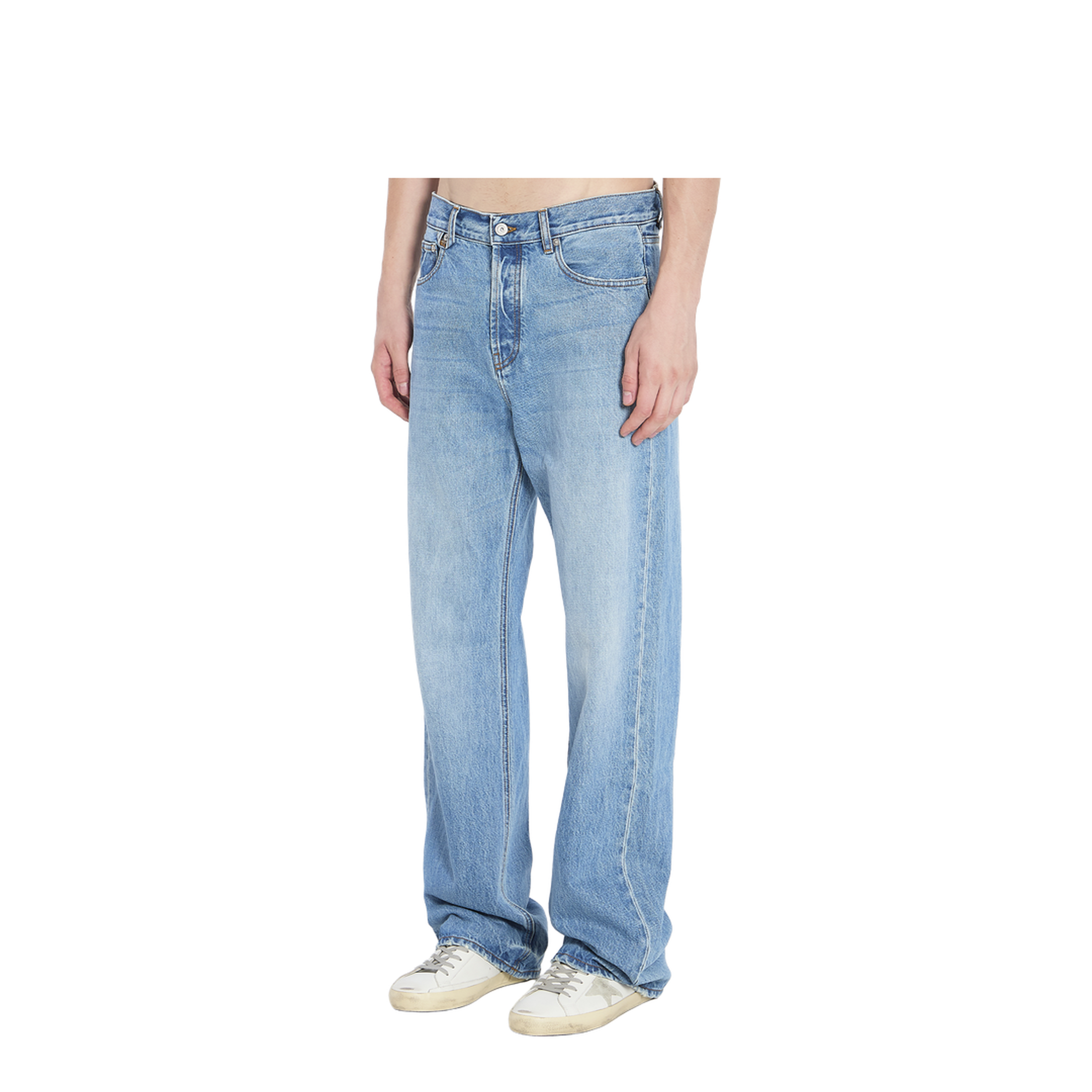 Straight de-Nîmes Denim Pants
