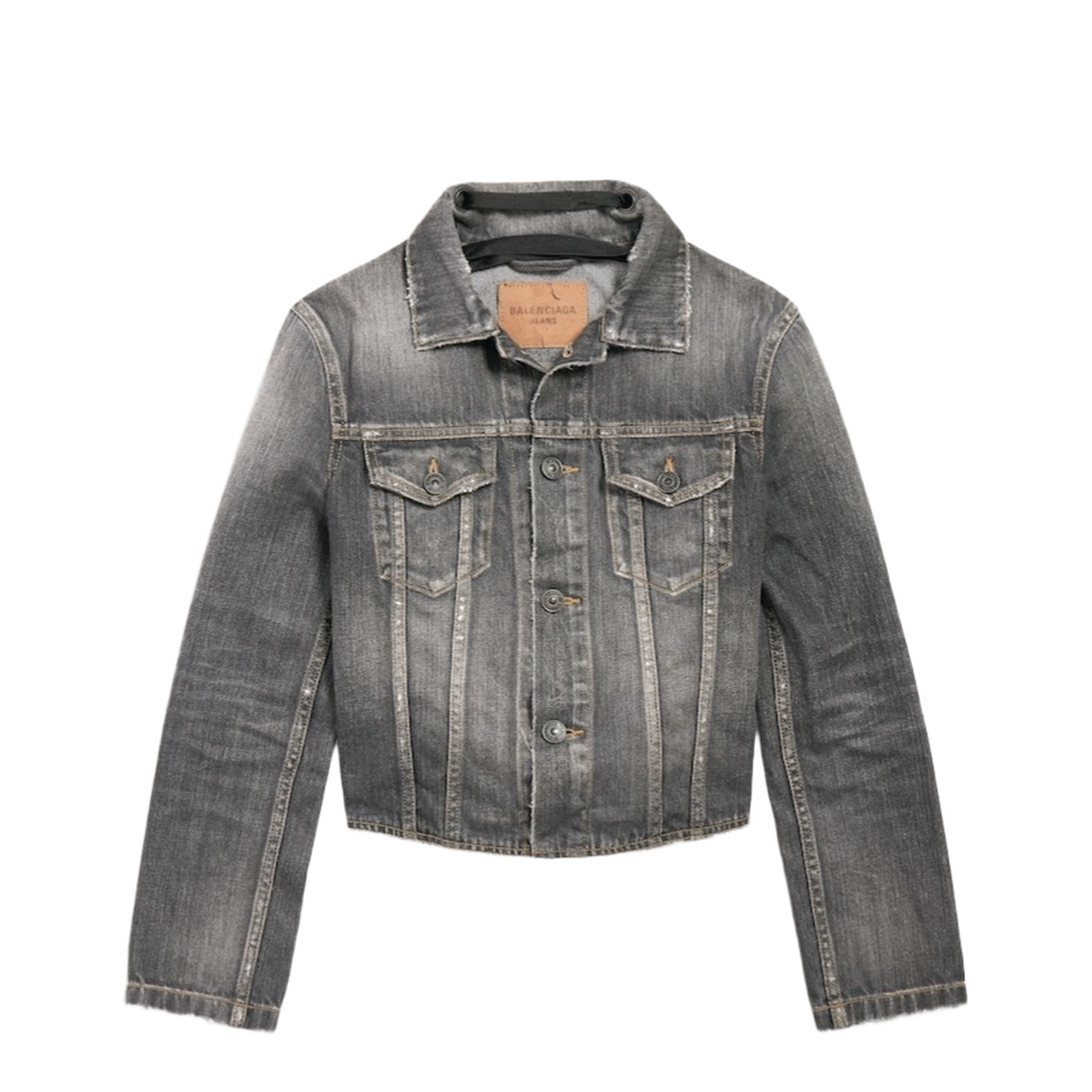 Jacket with Lace in Dark Gray