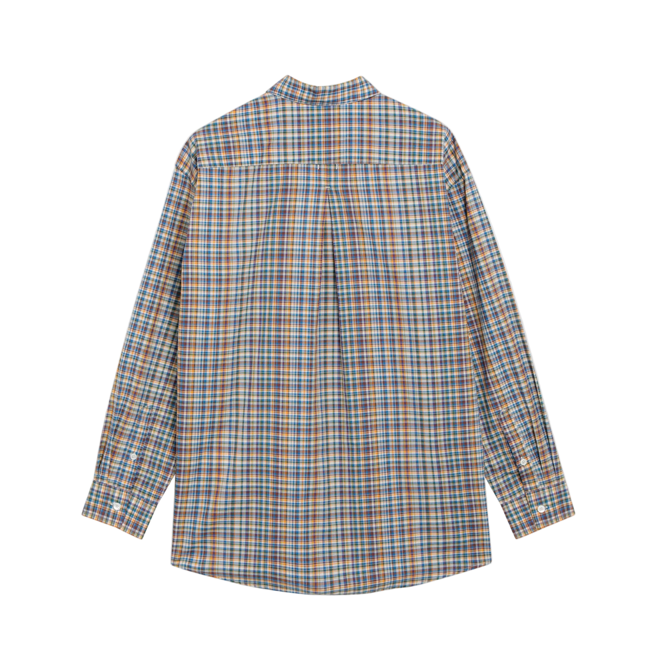 MAYFEYR - Toteme - Oversized Checked Shirt In Blue/Orange Organic Cotton - 263-WRT0480FB0694416