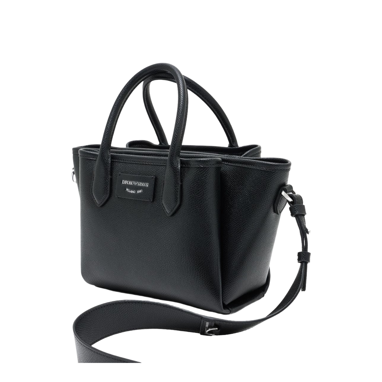 Large Shopper Bag with Palmellato Finish