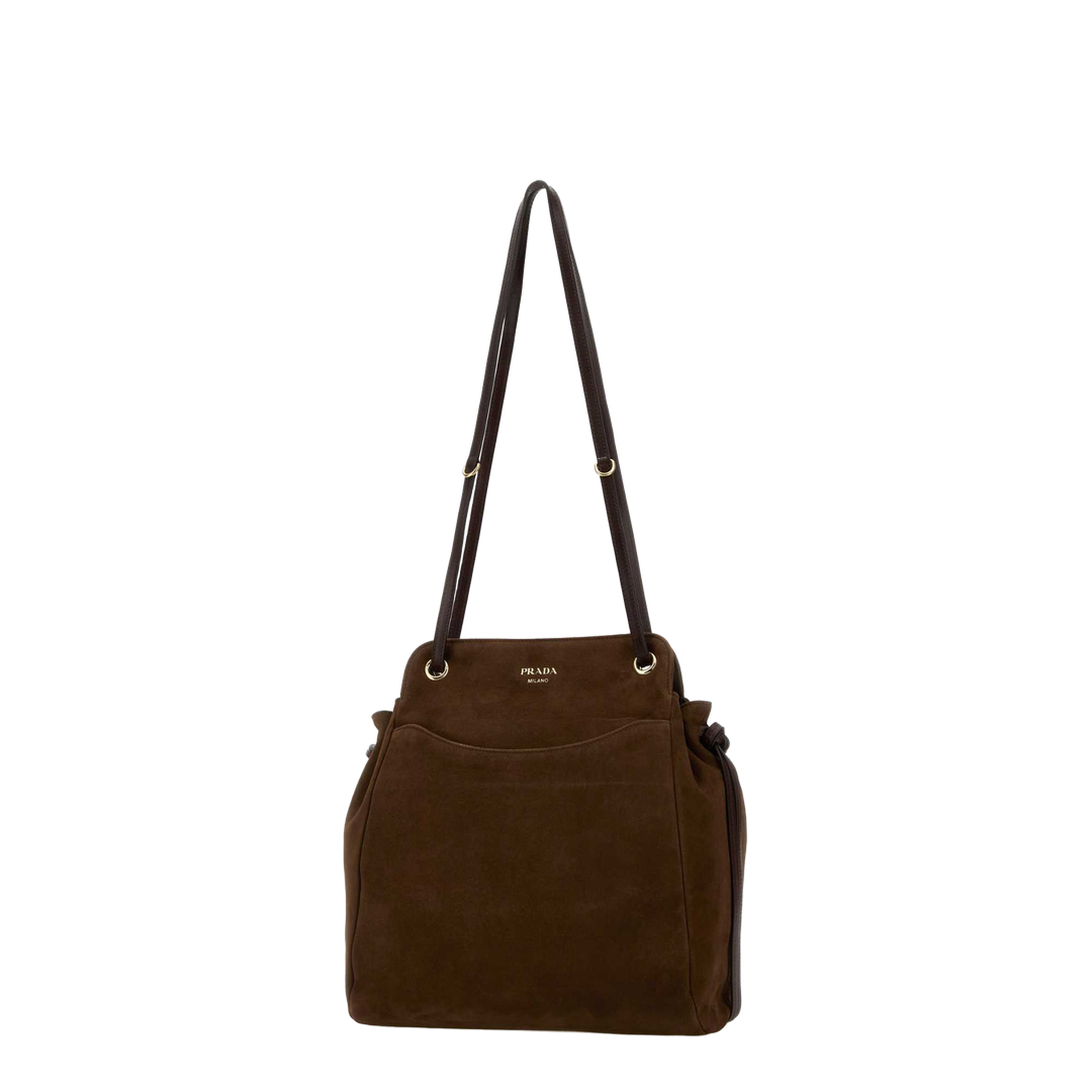 Brow Suede Medium Carry Bucket Bag