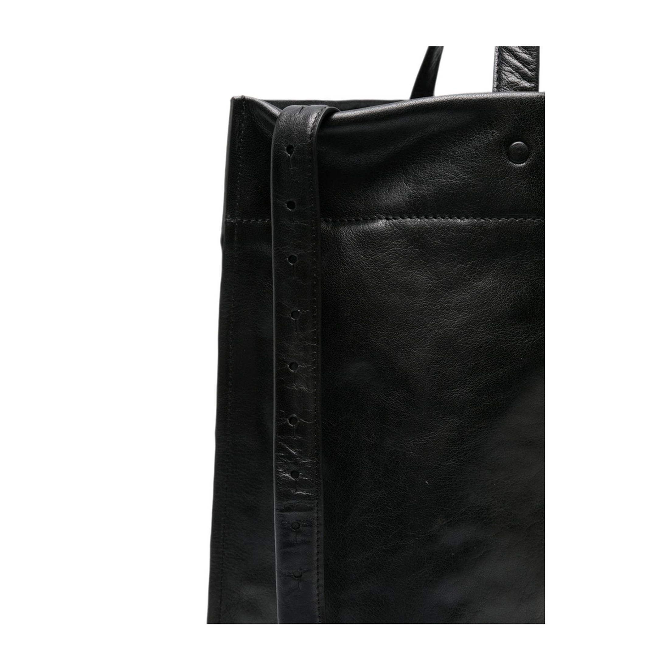 MAYFEYR - LIHANN GEORGE - Black Leather Tote Bag - JANI8000900