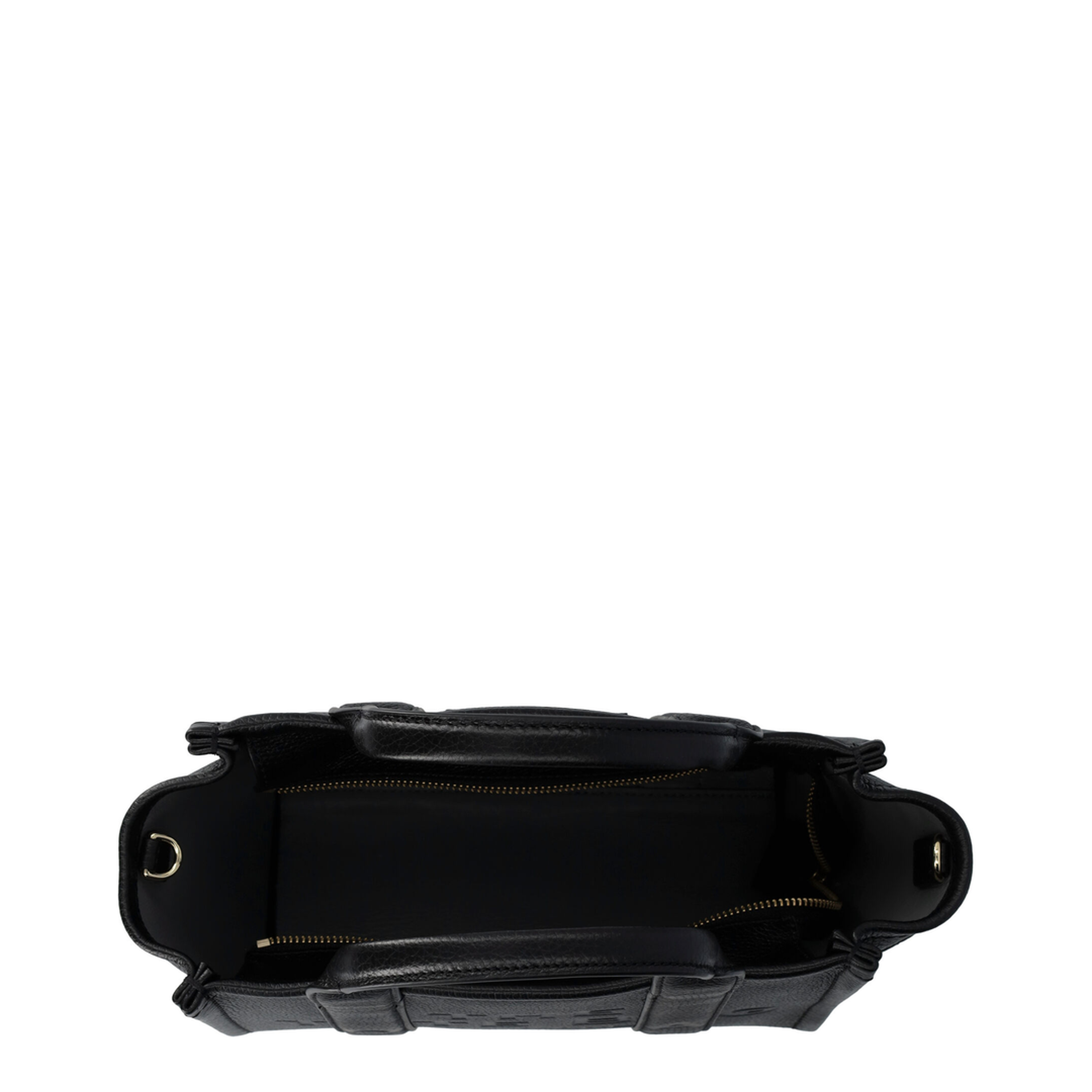 The Small Tote Bag Grainy Leather Bag in Black