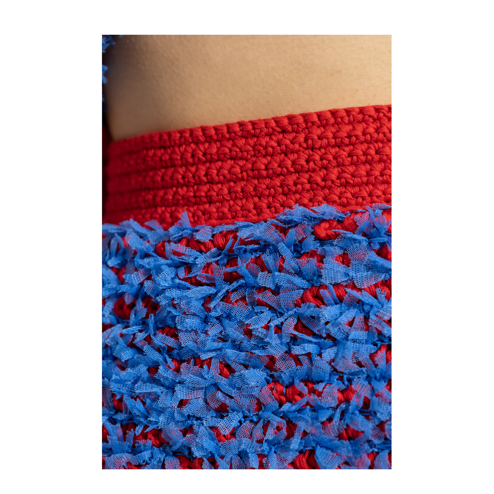 Blue and Red Skirt
