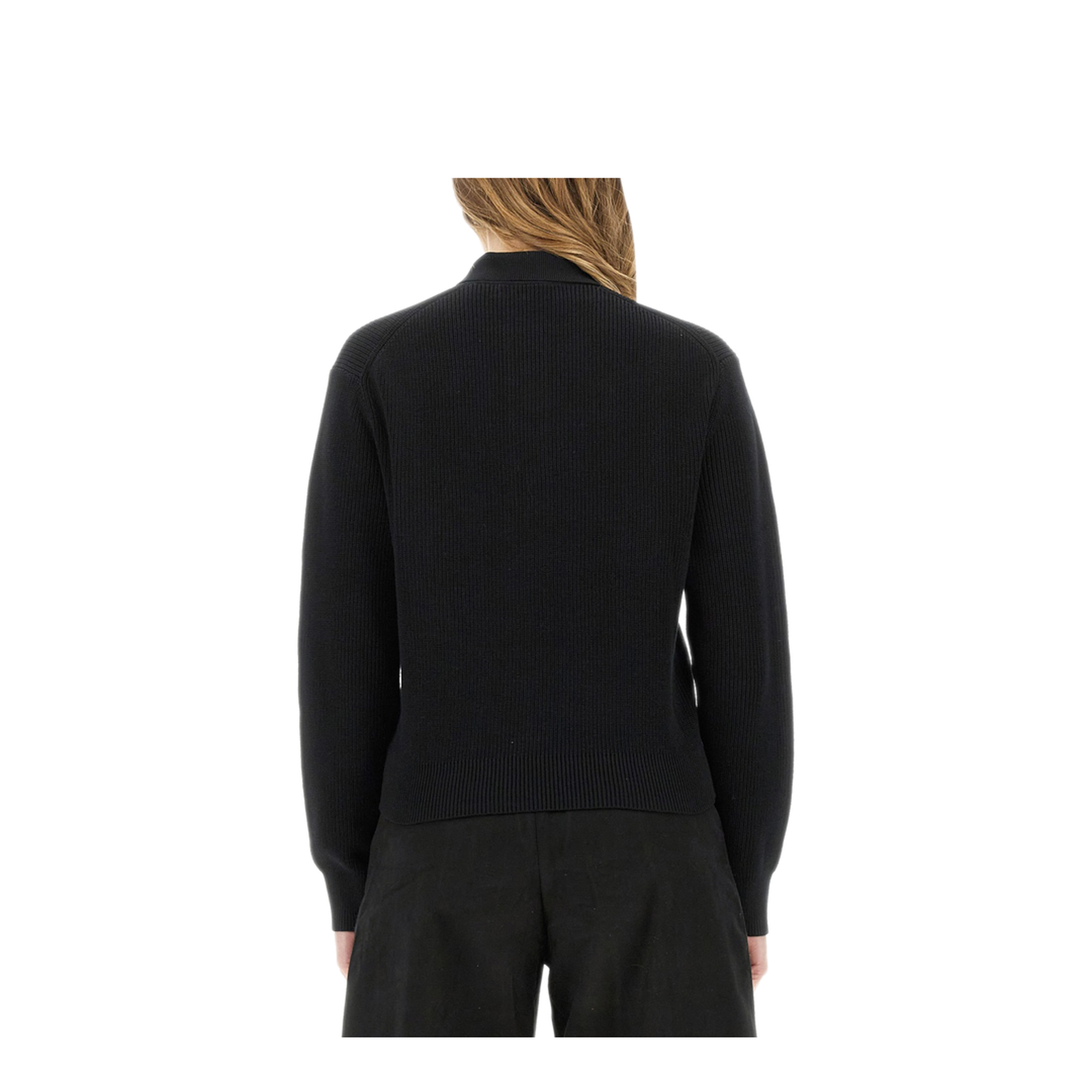 MAYFEYR - Studio Nicholson - Chesapeake Knit Polo Shirt - CHESAPEAKESNW1534BLACK