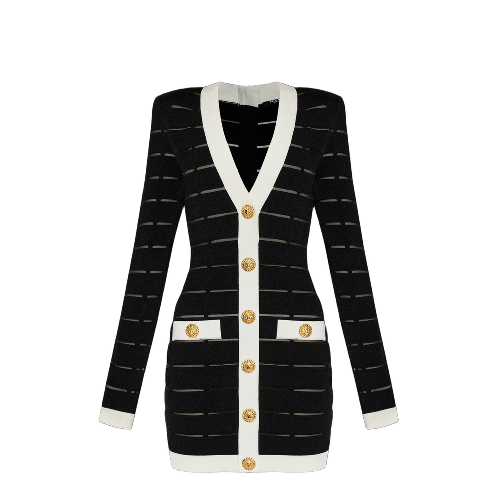 Dress with Transparent Inserts