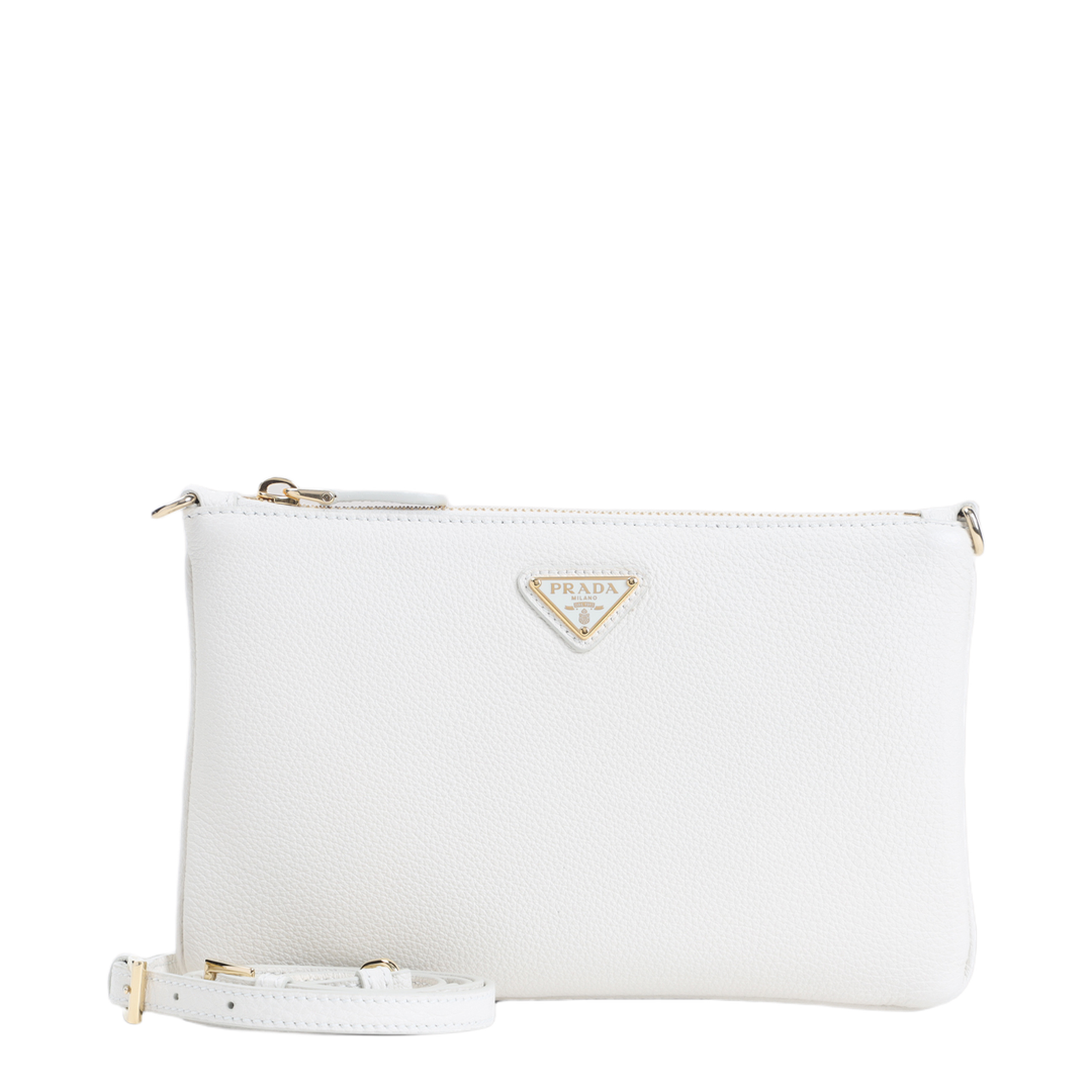 White Leather Crossbody Bag