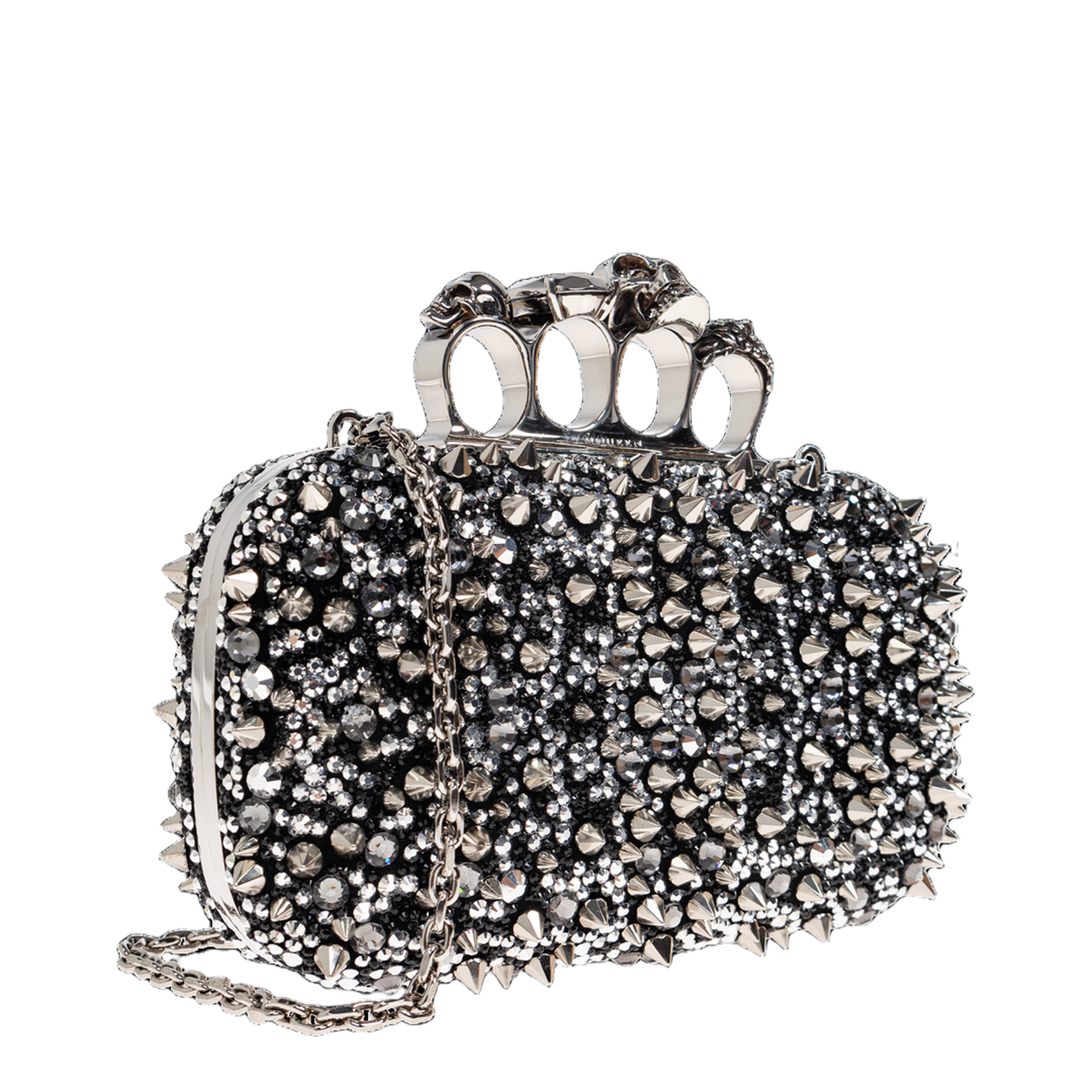 MAYFEYR - Alexander Mcqueen - Clutch Bag With Shimmering Crystals - 8503111T1151000