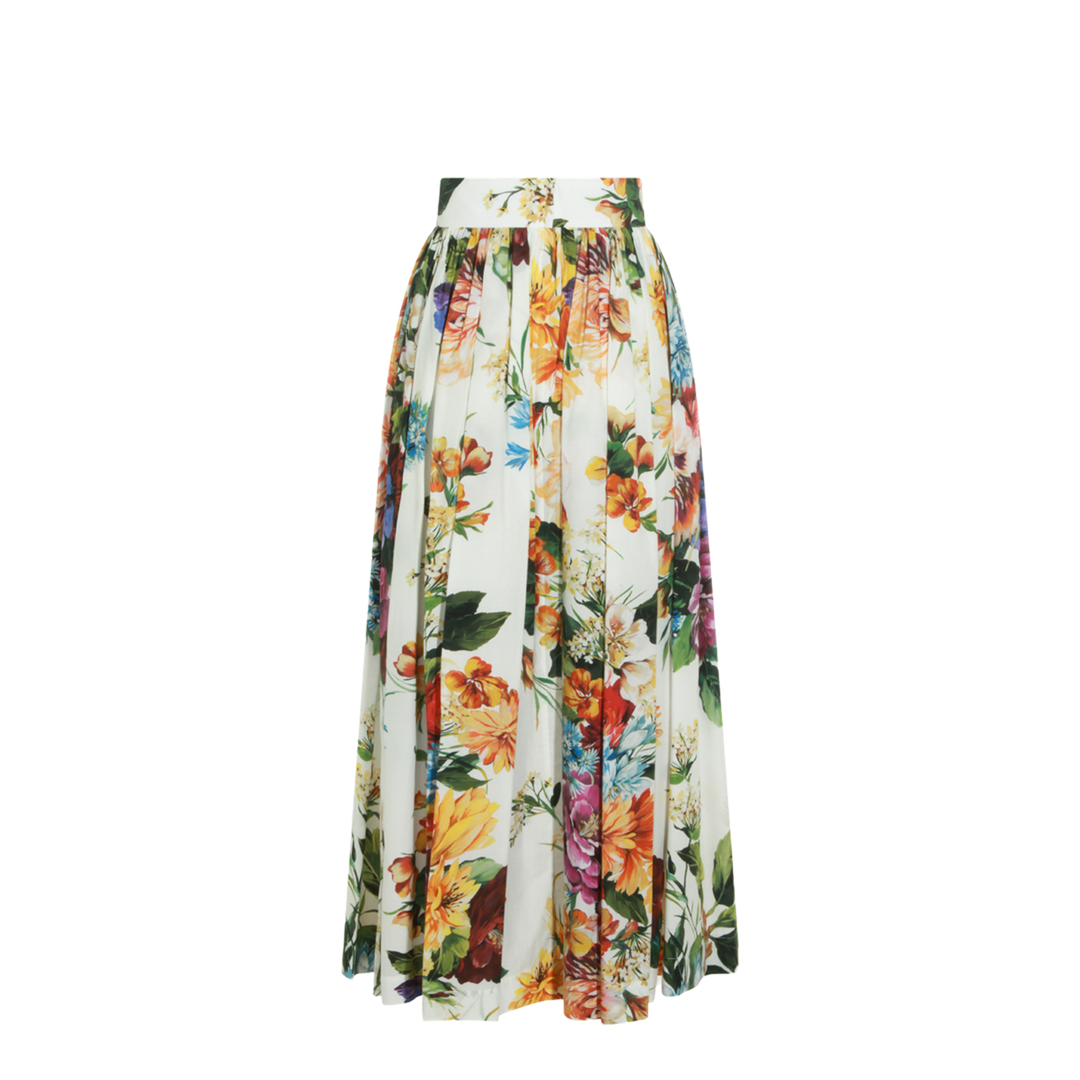 Flower Bouquet Print Skirt