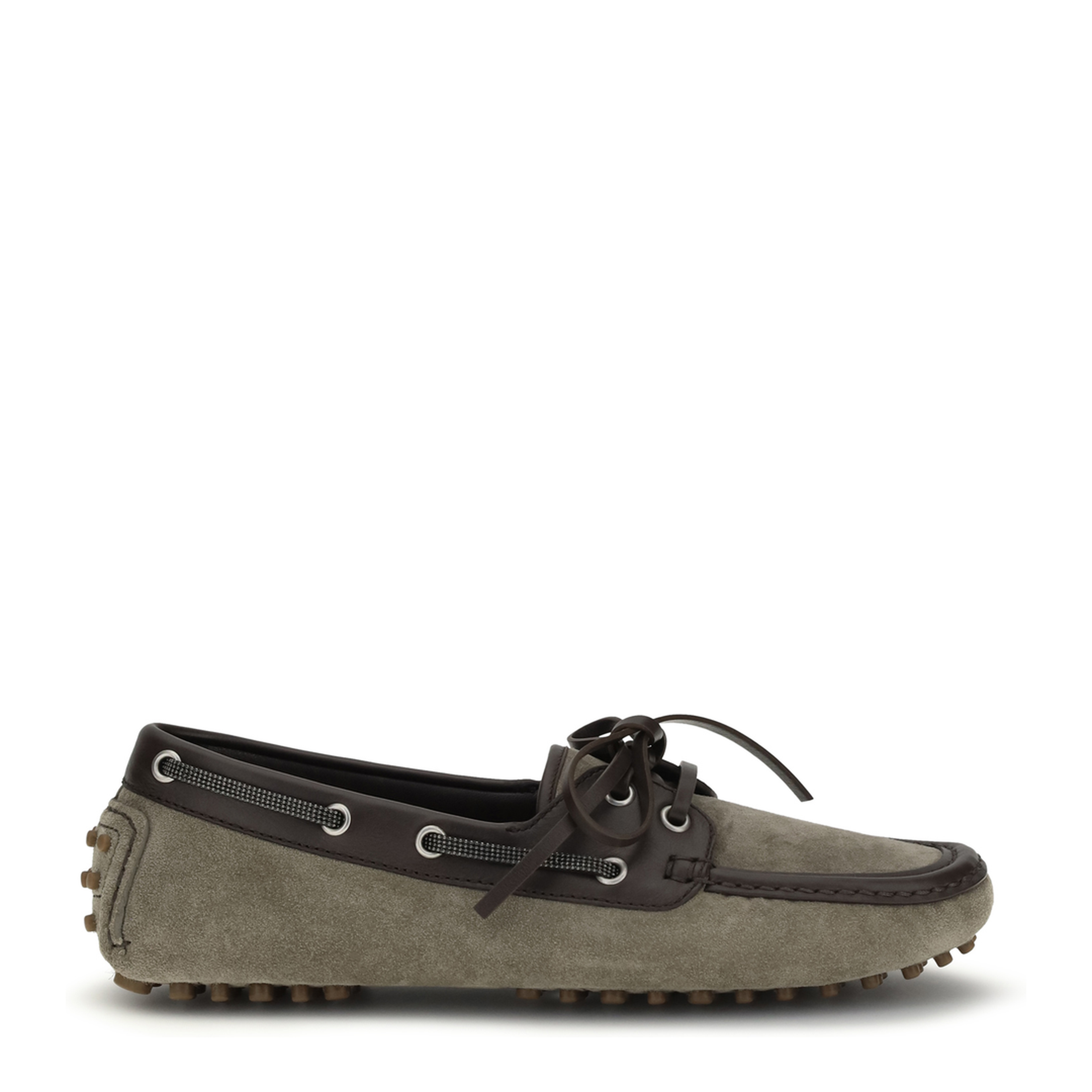 MAYFEYR - Brunello Cucinelli - Lace-Up Suede Loafers - MZSFG3200