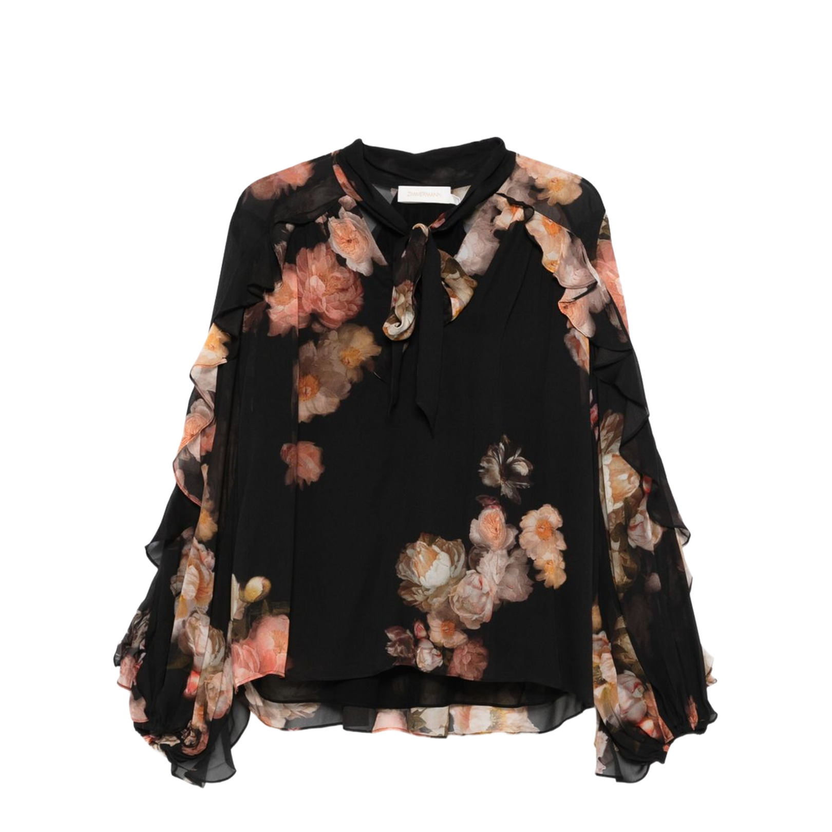 Hypnotic Satin Shirt Denim Paisley