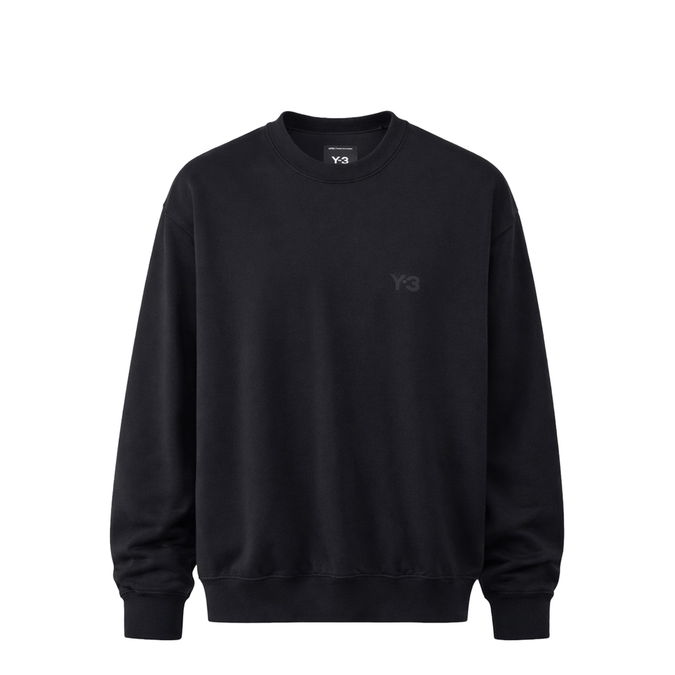 Ribbed Crew Neck Long Sleeve Top