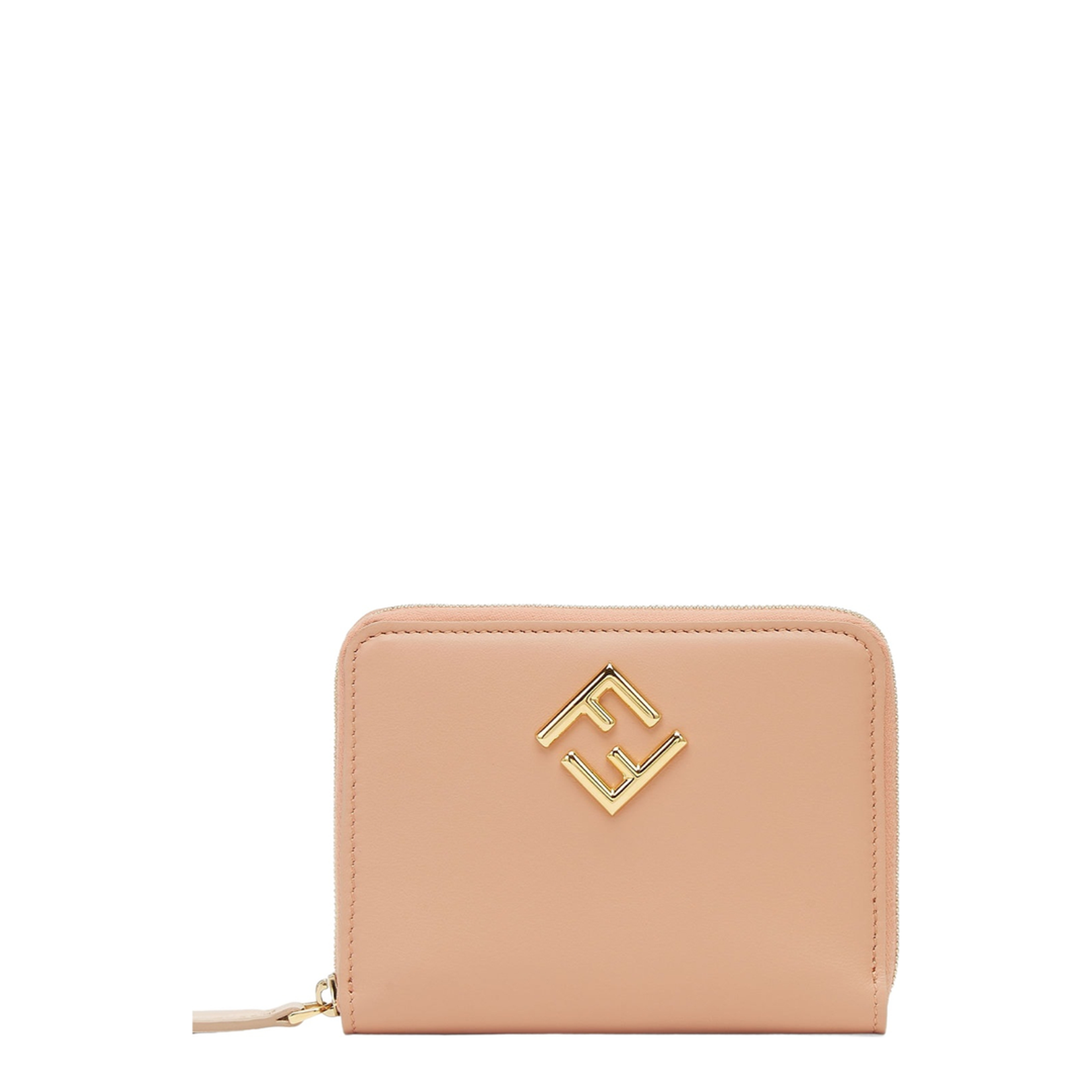 FF Diamonds Zip Around Medium Leather Pink