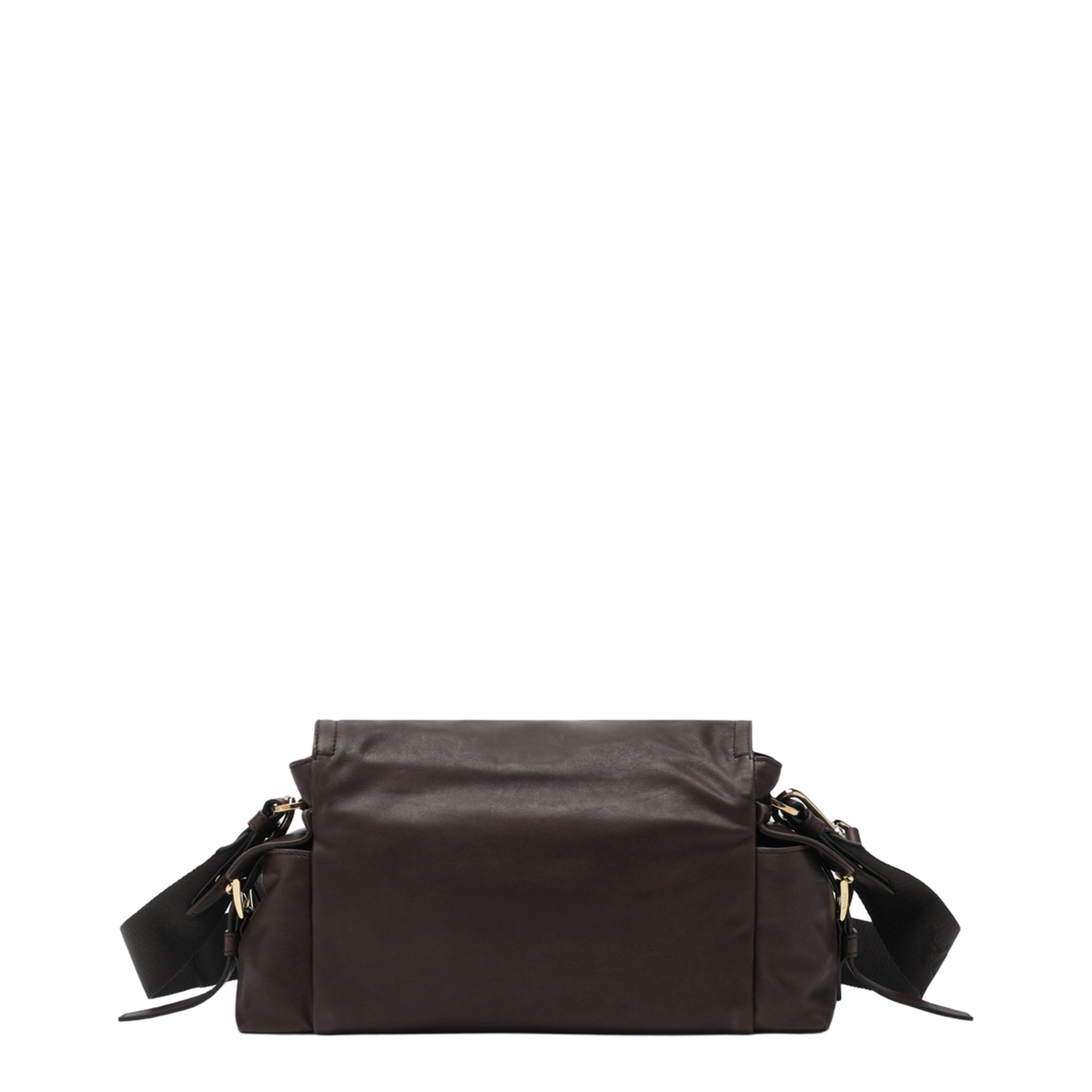 Explore Medium Nappa Leather Shoulder Bag - Sienna (Brown)