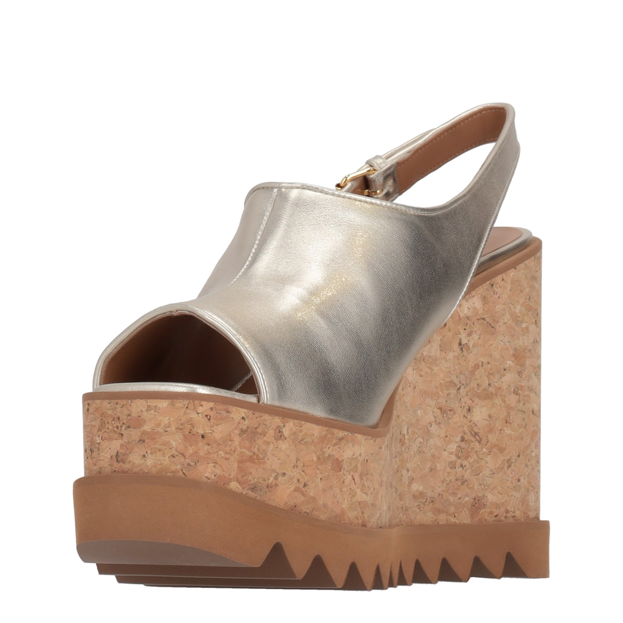 MAYFEYR - Stella Mccartney - Sneakelyse Slingback Sandal 120 Metallic Alter Mat - 810687E002908088