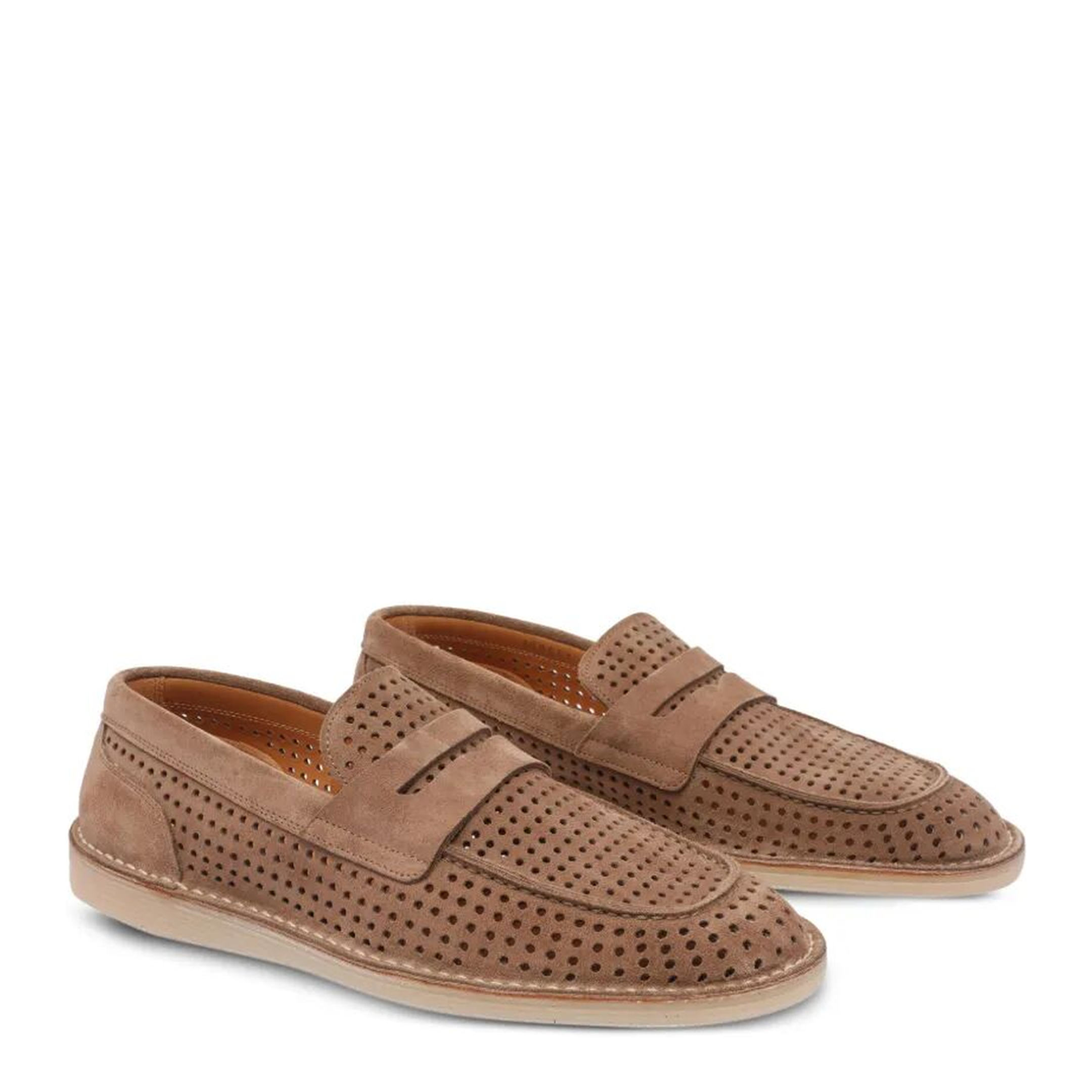 MAYFEYR - Dolce & Gabbana - Florio Perforated Suede Loafers - A50651A9T5980024