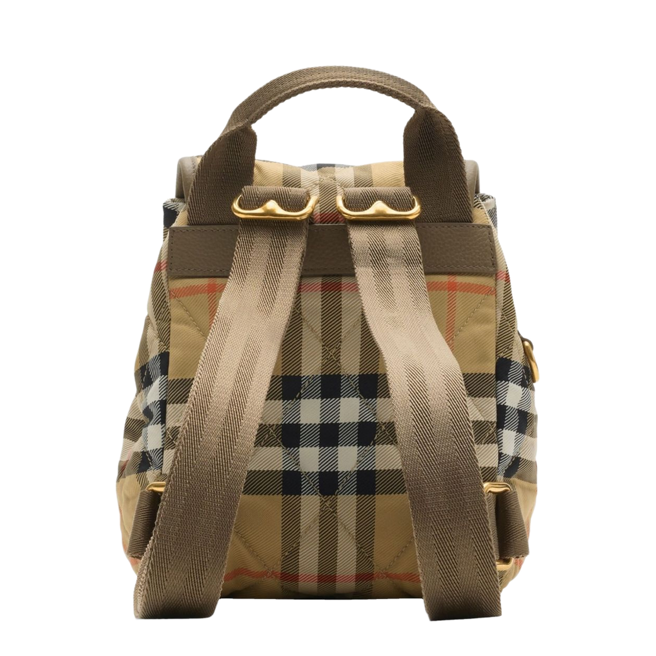 Horseshoe Mini Quilted Polyamide Backpack - Sand Beige