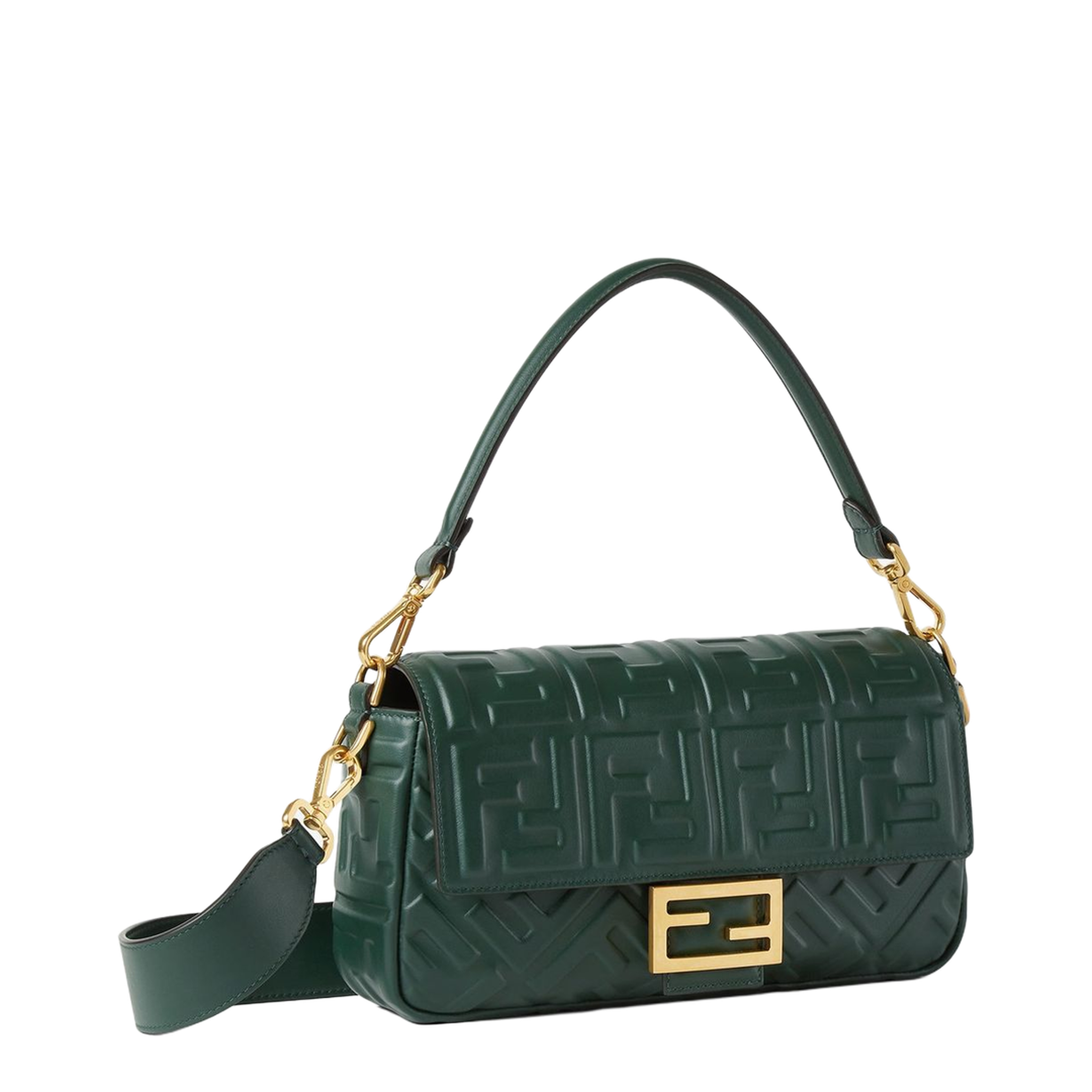Leather Green Baguette
