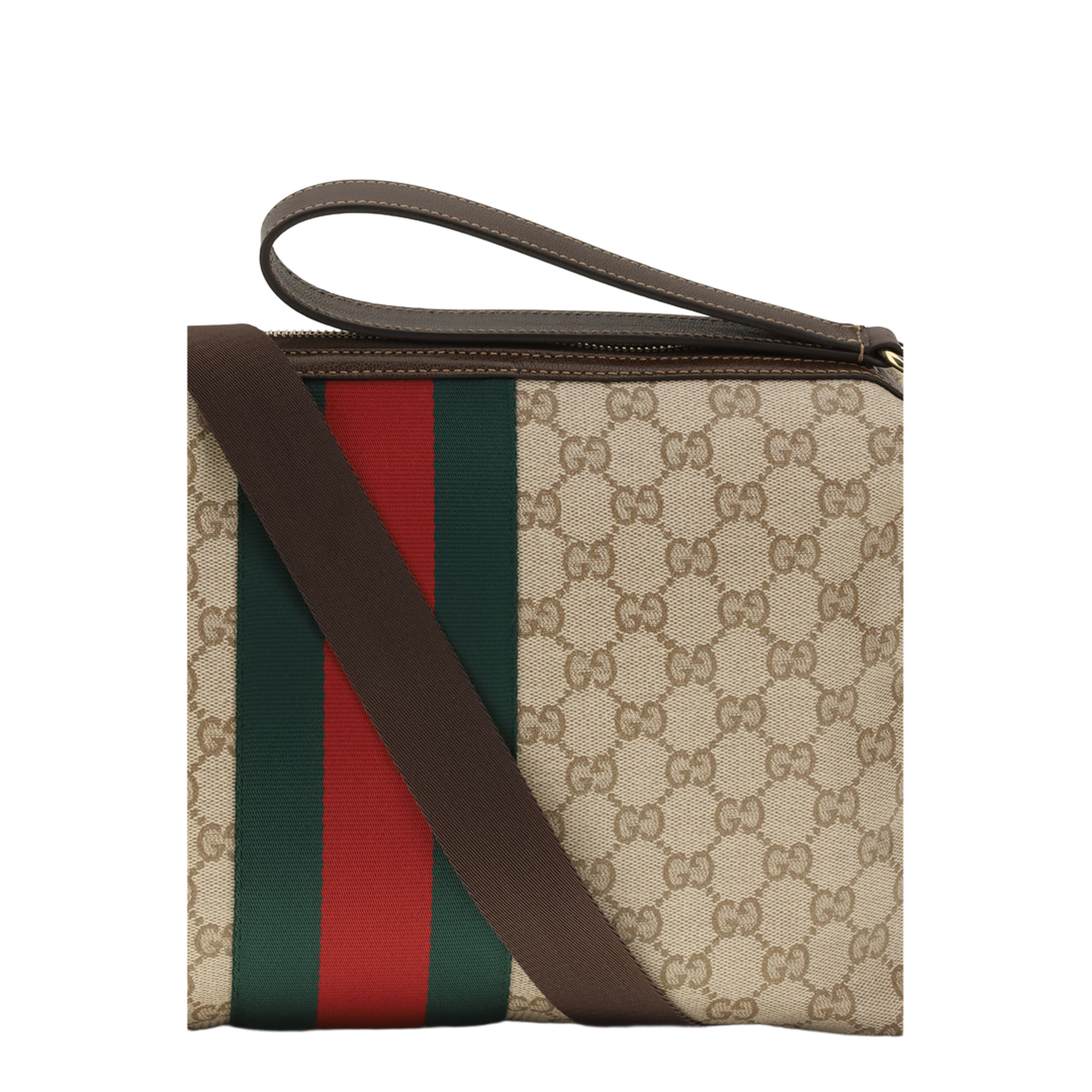MAYFEYR - Gucci - Medium Gg Shoulder Bag With Web Stripe - A002KXFAF99