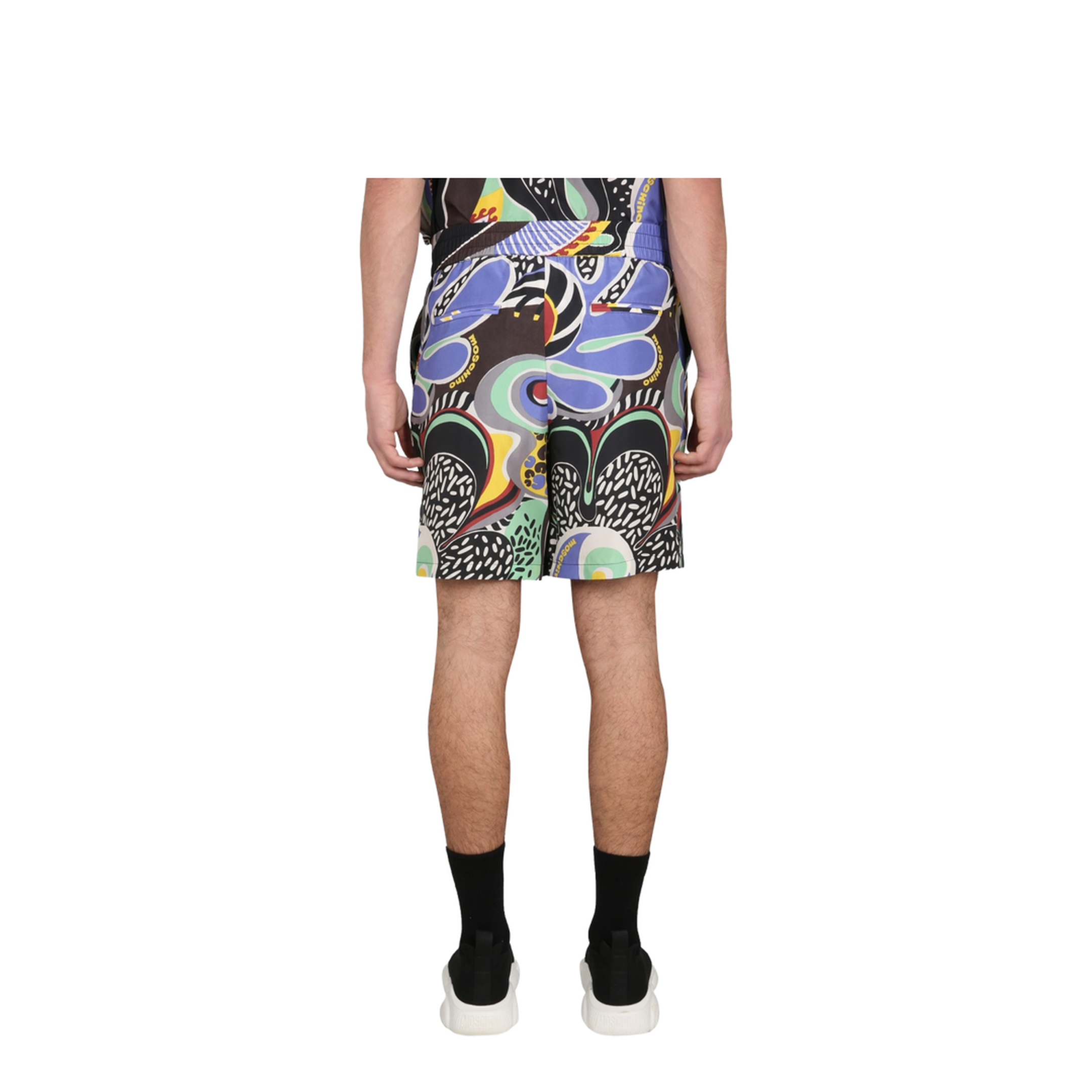 Psychedelic Print Bermuda Shorts