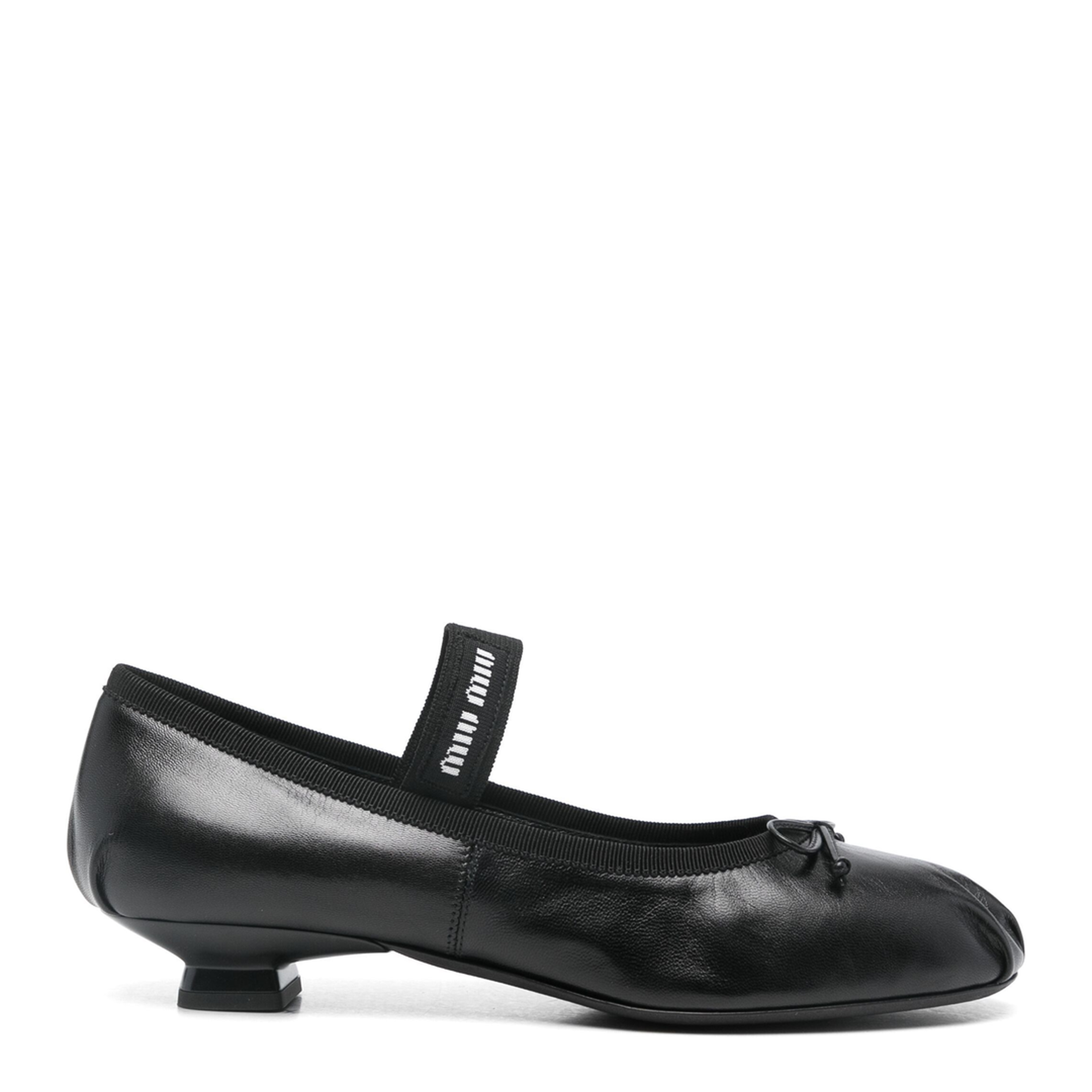 MAYFEYR - Miu Miu - Logo-Intarsia Ballet Flats - 5I348EF025011F0002