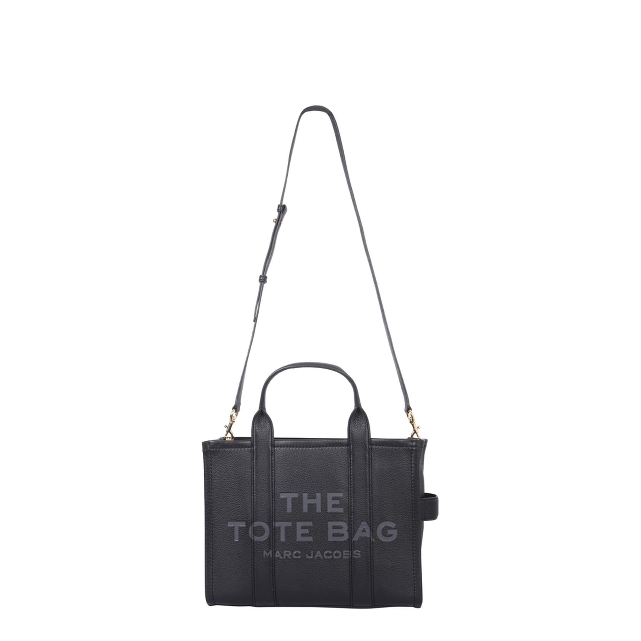 Medium Tote Bag In Black Leather