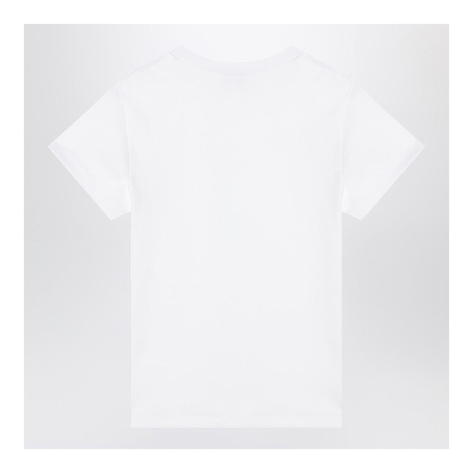 Crew Neck T-Shirt with Skull Embroidery