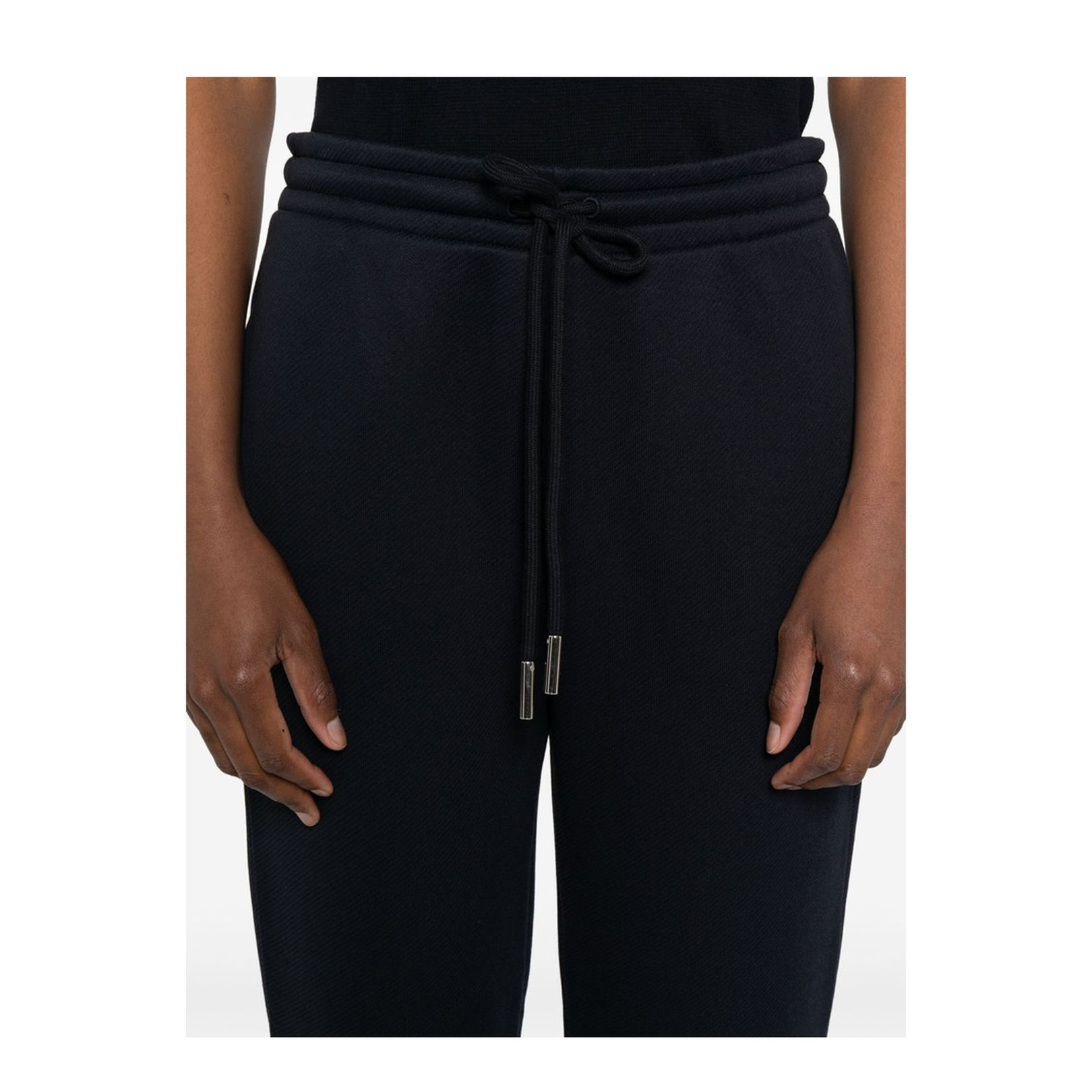 Navy Blue Elasticated Drawstring Waistband Pants