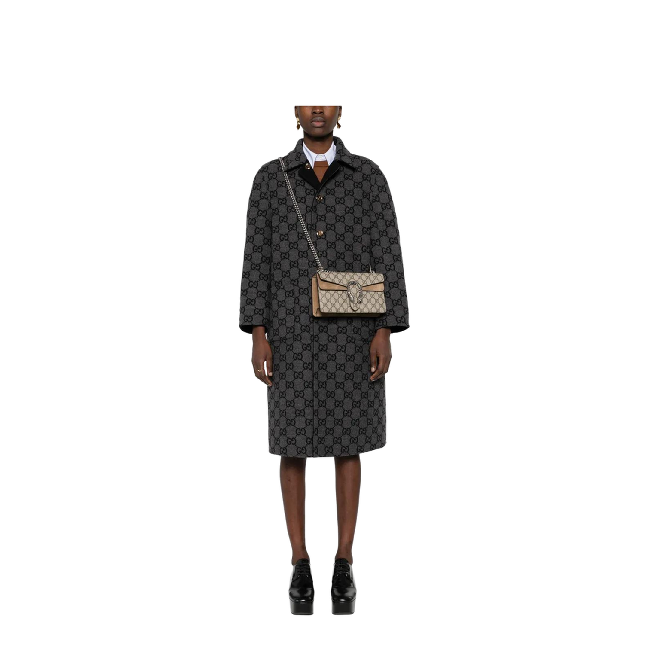 Dionysus Canvas Wallet On Chain - Beige