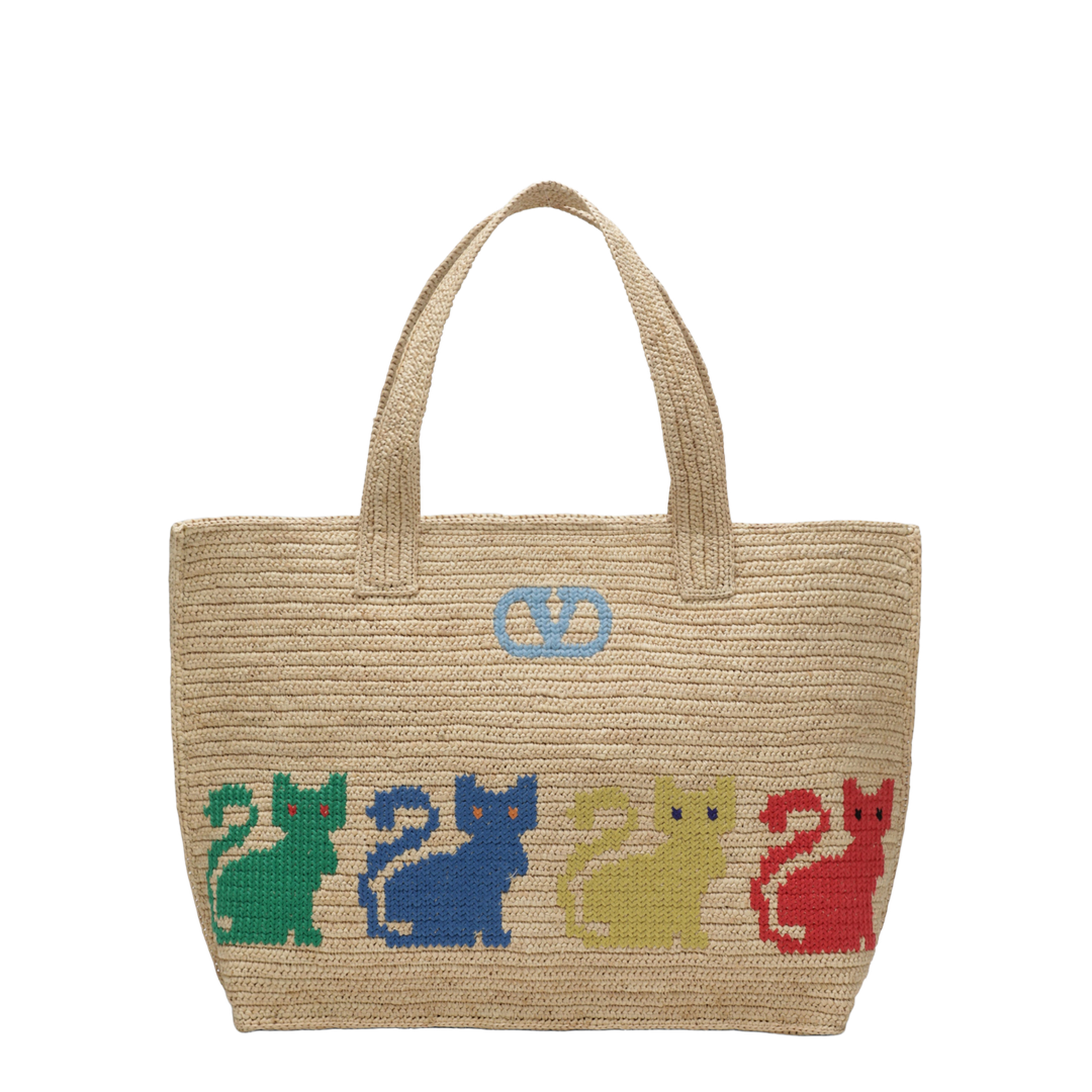 Large Raffiachat Shopping Bag