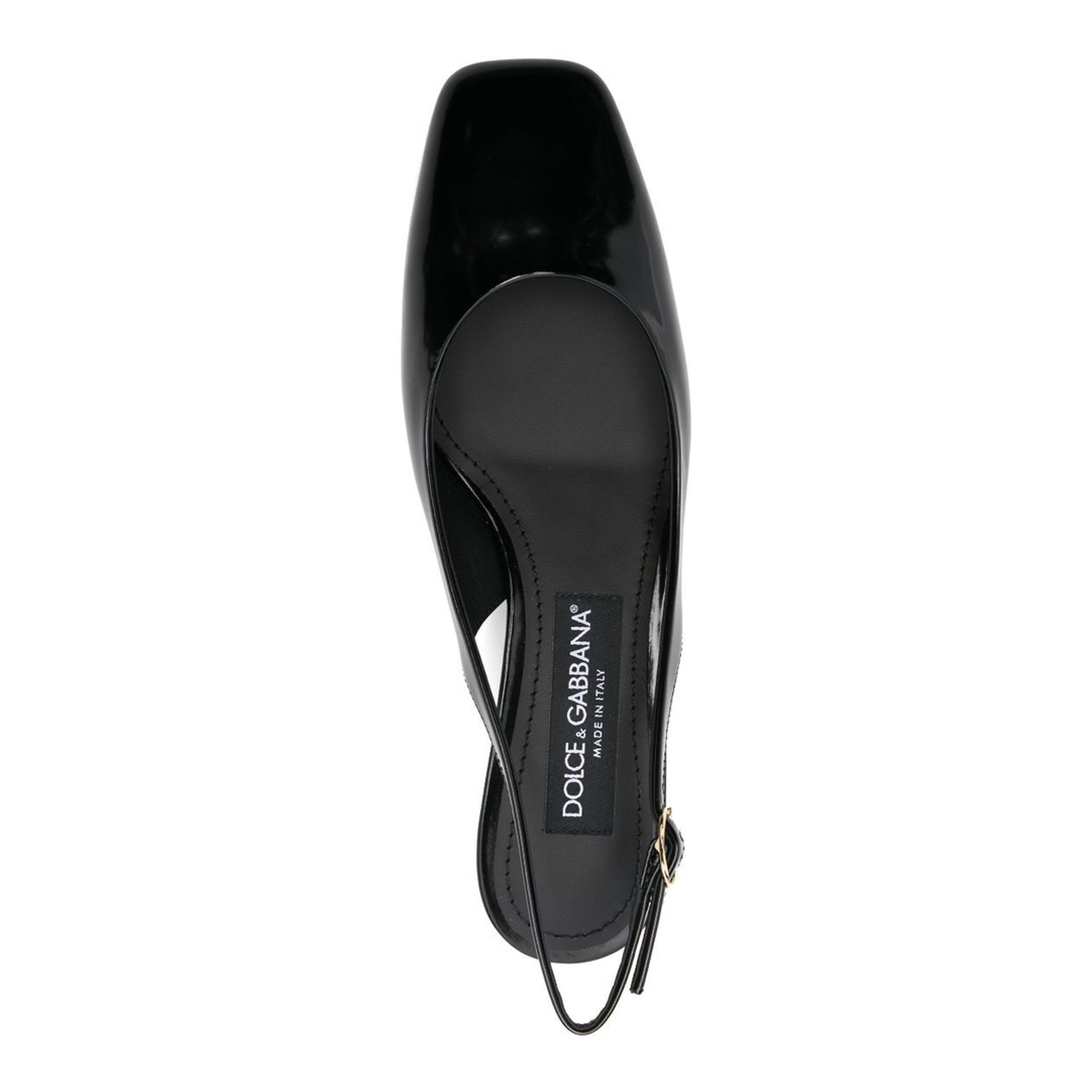 MAYFEYR - Dolce & Gabbana - Logo-Heel Patent Leather Slingback Pumps - CG0913A1037
