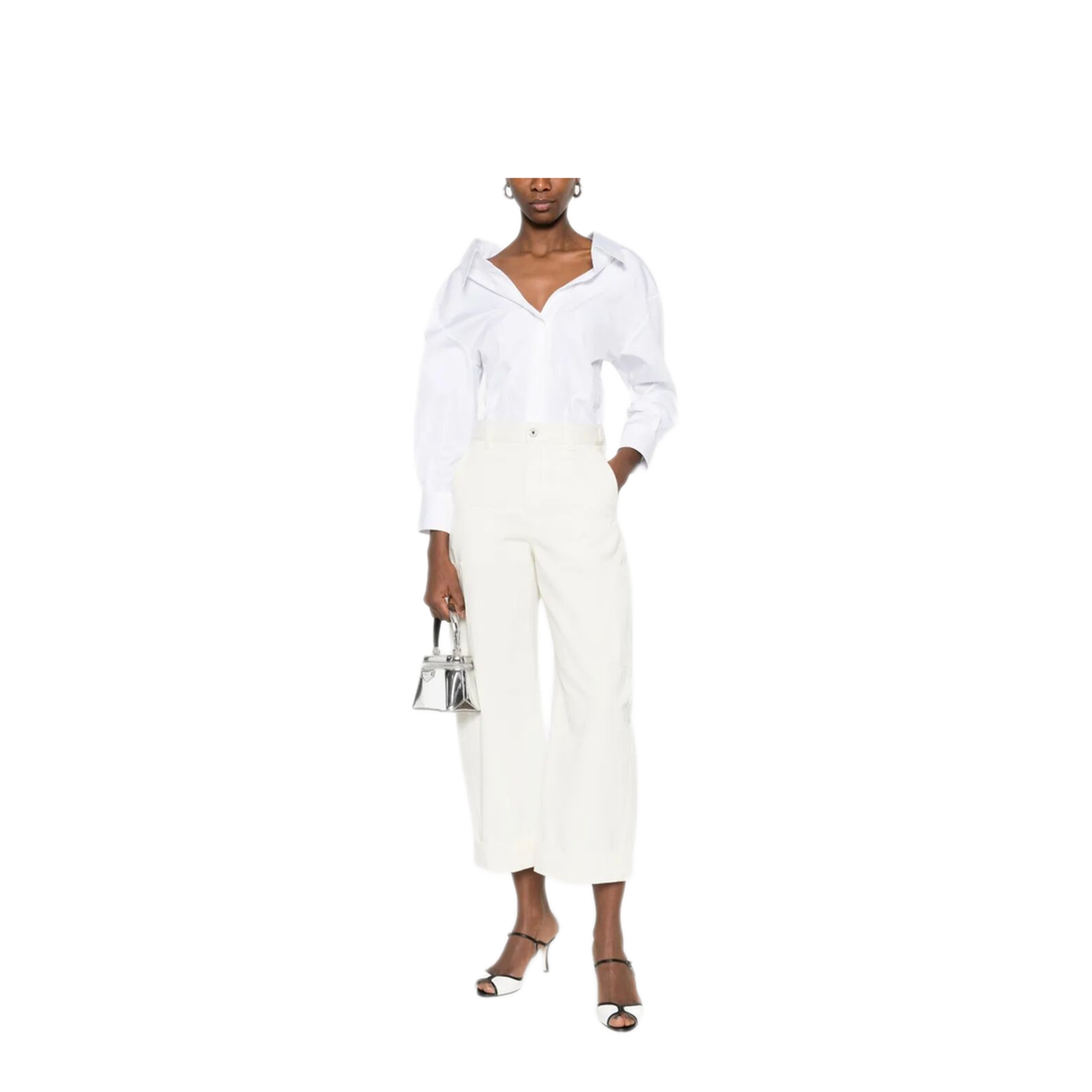 MAYFEYR - Givenchy - Cotton And Wool Cocoon Cropped Cargo Pants - BW519H164D105