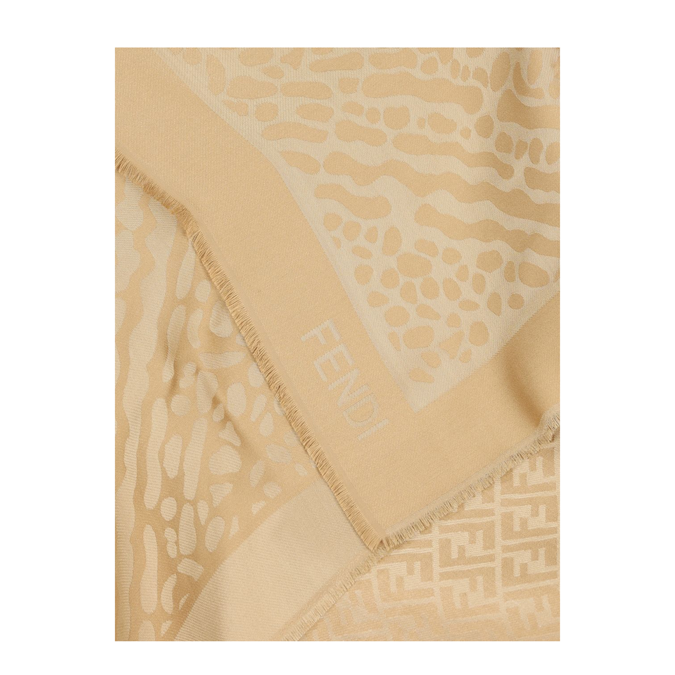 Shawl Wool and Silk Brown