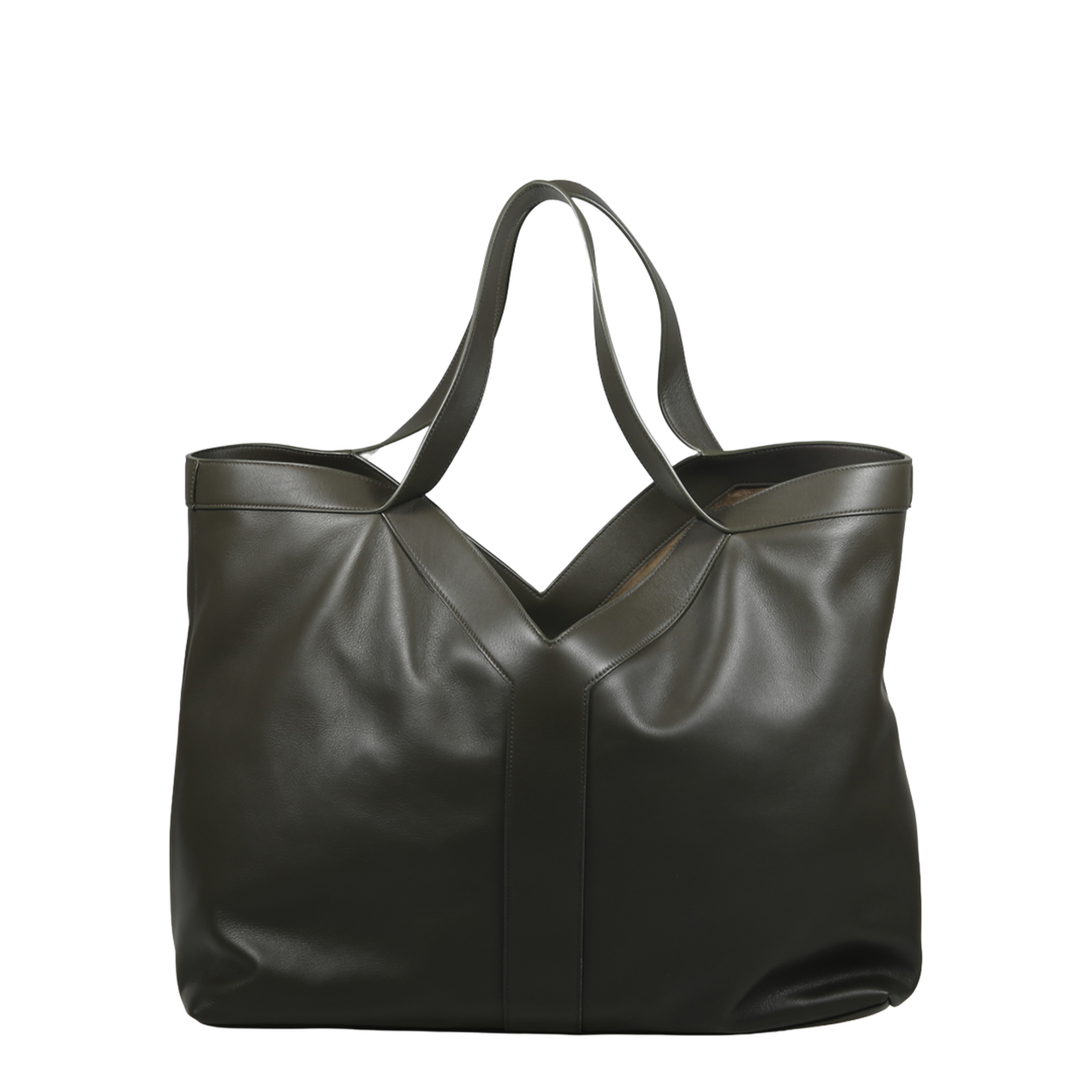 Large Tote in Smooth Leather