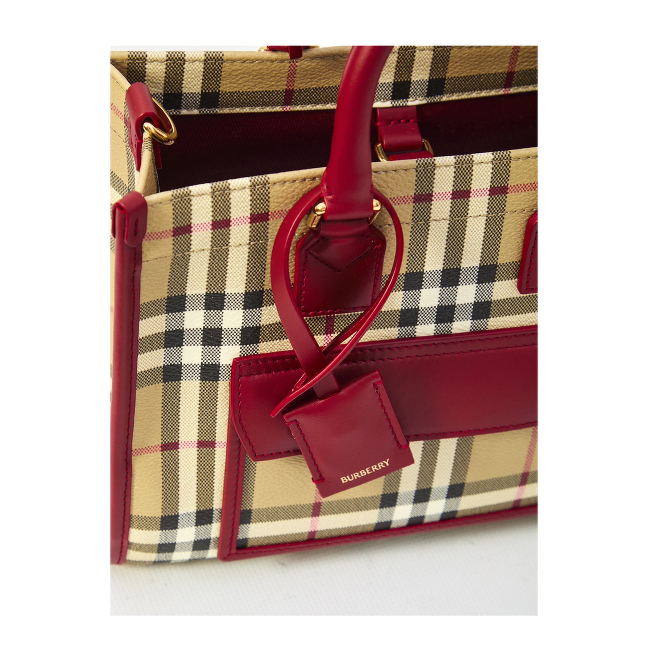 Freya Mini Canvas Tote Bag - Ruby Red