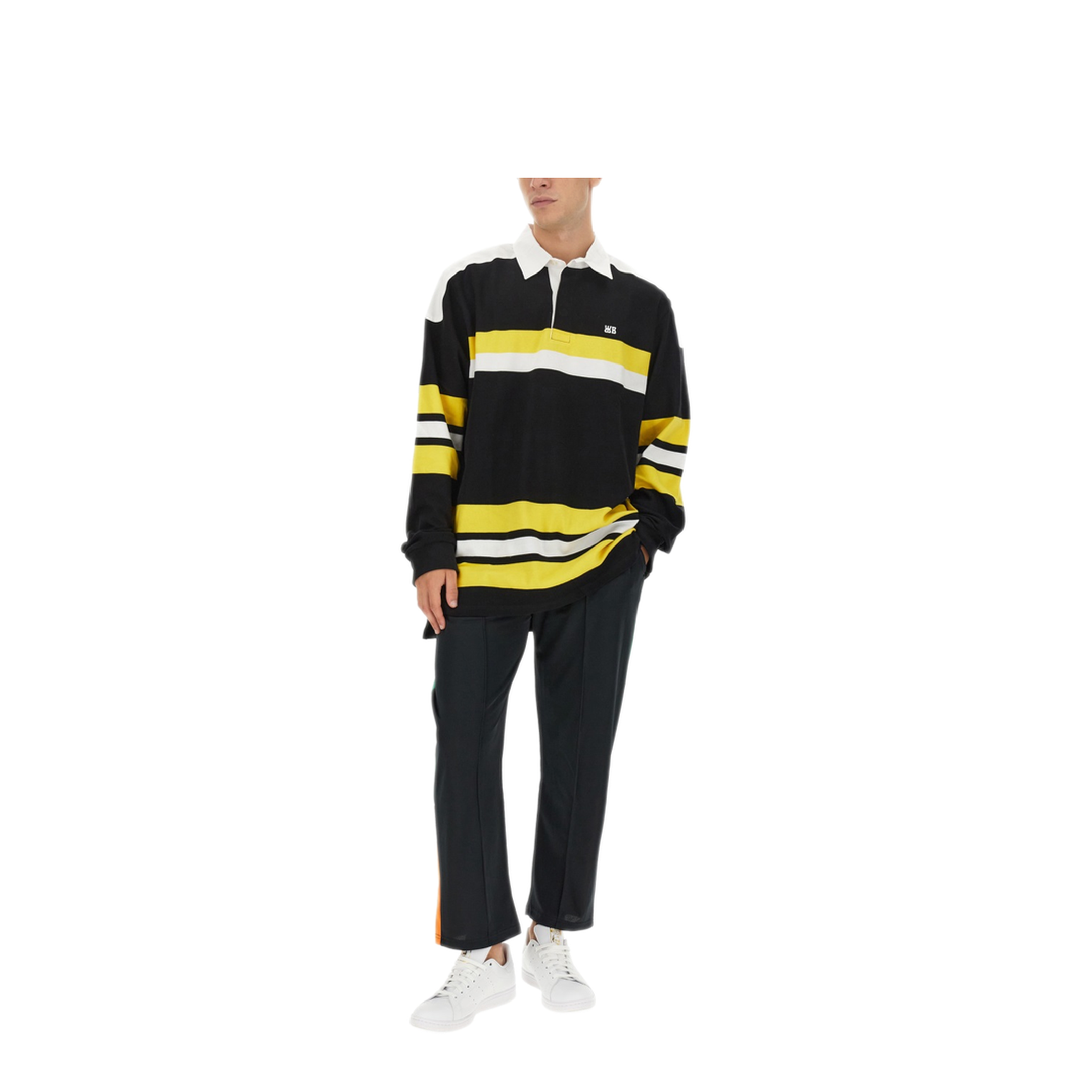 MAYFEYR - Wales Bonner - Polo Shirt With Stripe Pattern - MA23JE06JE061900